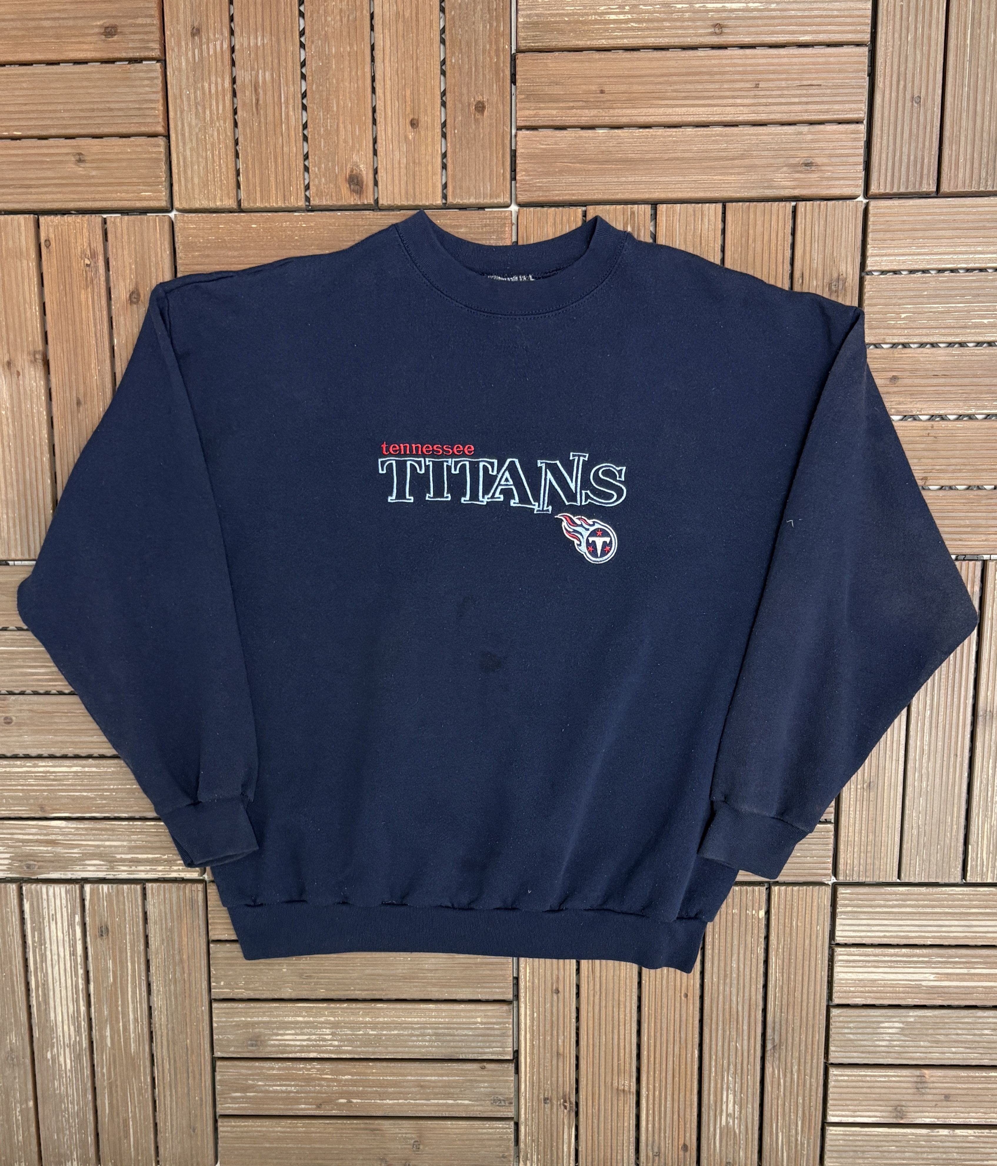 Vintage Tennessee Titans Embroidered Vintage Blue Crewneck Sweater Size US M / EU 48-50 / 2 - 1 Thumbnail