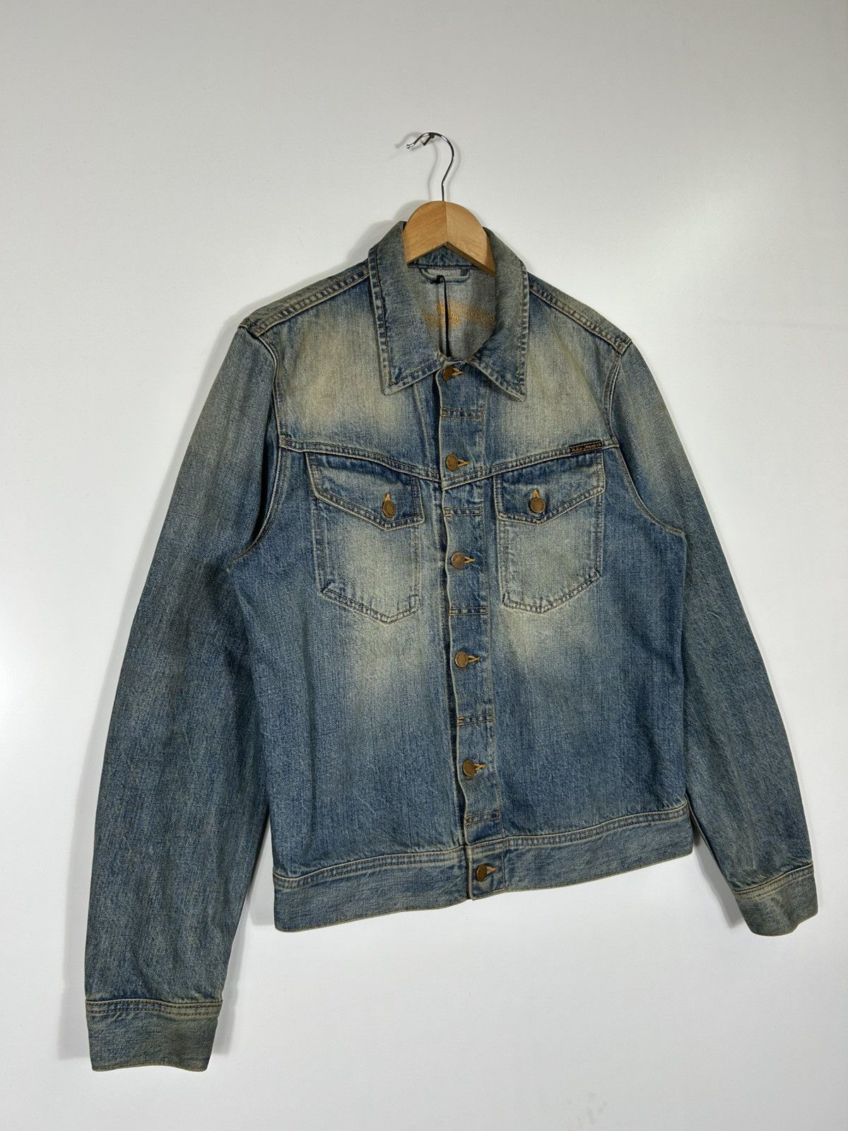 Nudie Jeans Nudie Jeans Organic Denim Jacket Men’s Blue Trucker Jacket Size US M / EU 48-50 / 2 - 3 Thumbnail