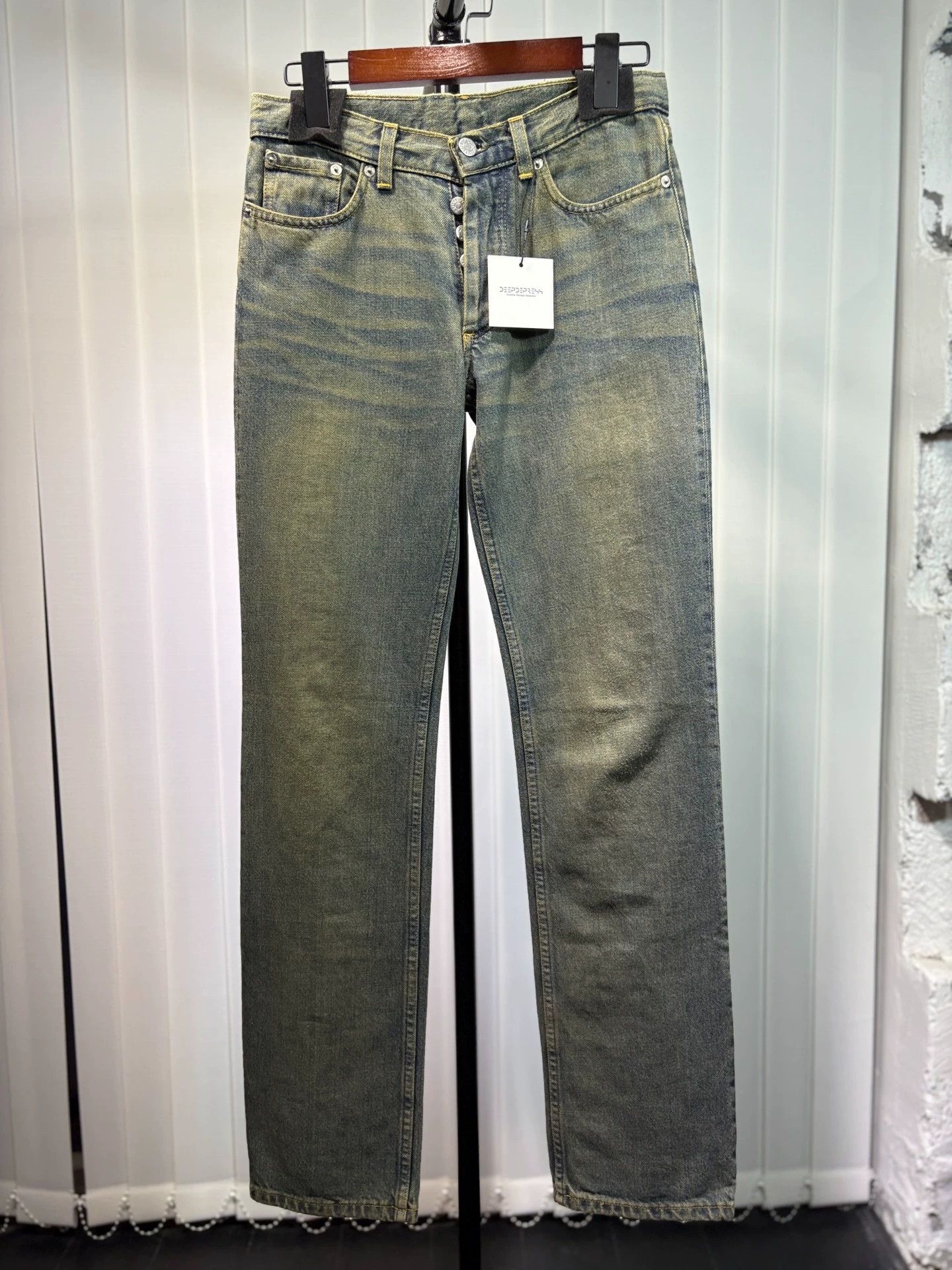 Helmut Lang Helmut Lang Mud Dyed Washed Jeans Size US 26 / EU 42 - 1 Thumbnail
