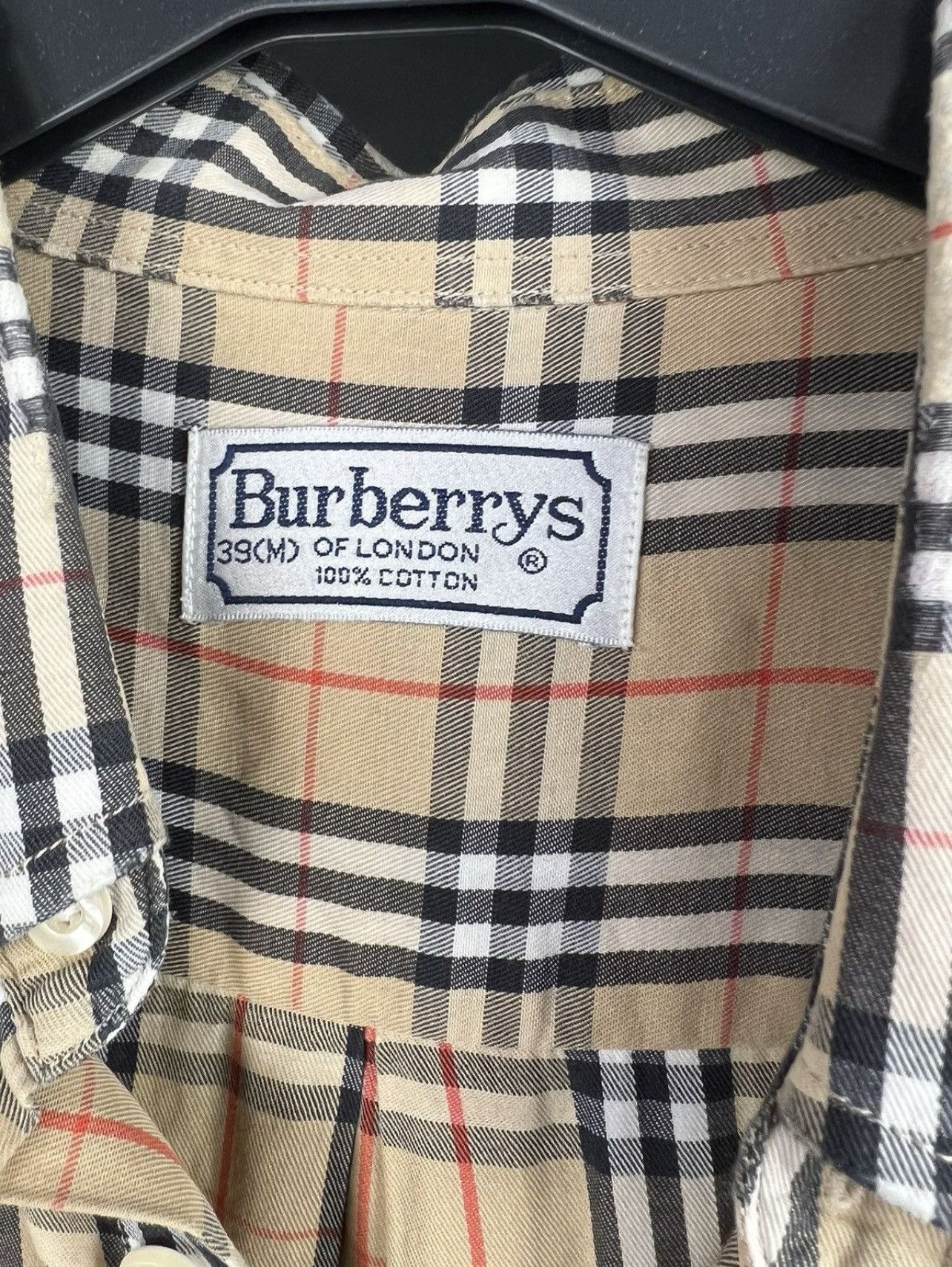 Burberry × Vintage VTG Burberrys Nova Check Long Sleeve Button Up Shirt Size US M / EU 48-50 / 2 - 3 Thumbnail