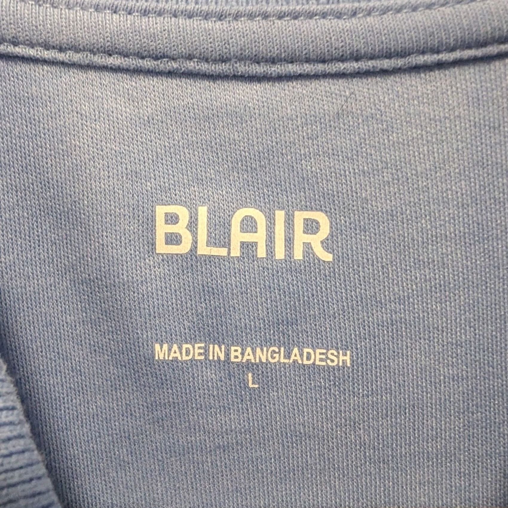Blair Blair Short Sleeve Polo Shirt Light Blue Collared Button Pleated Tuck Women Size L Size L / US 10 / IT 46 - 7 Thumbnail
