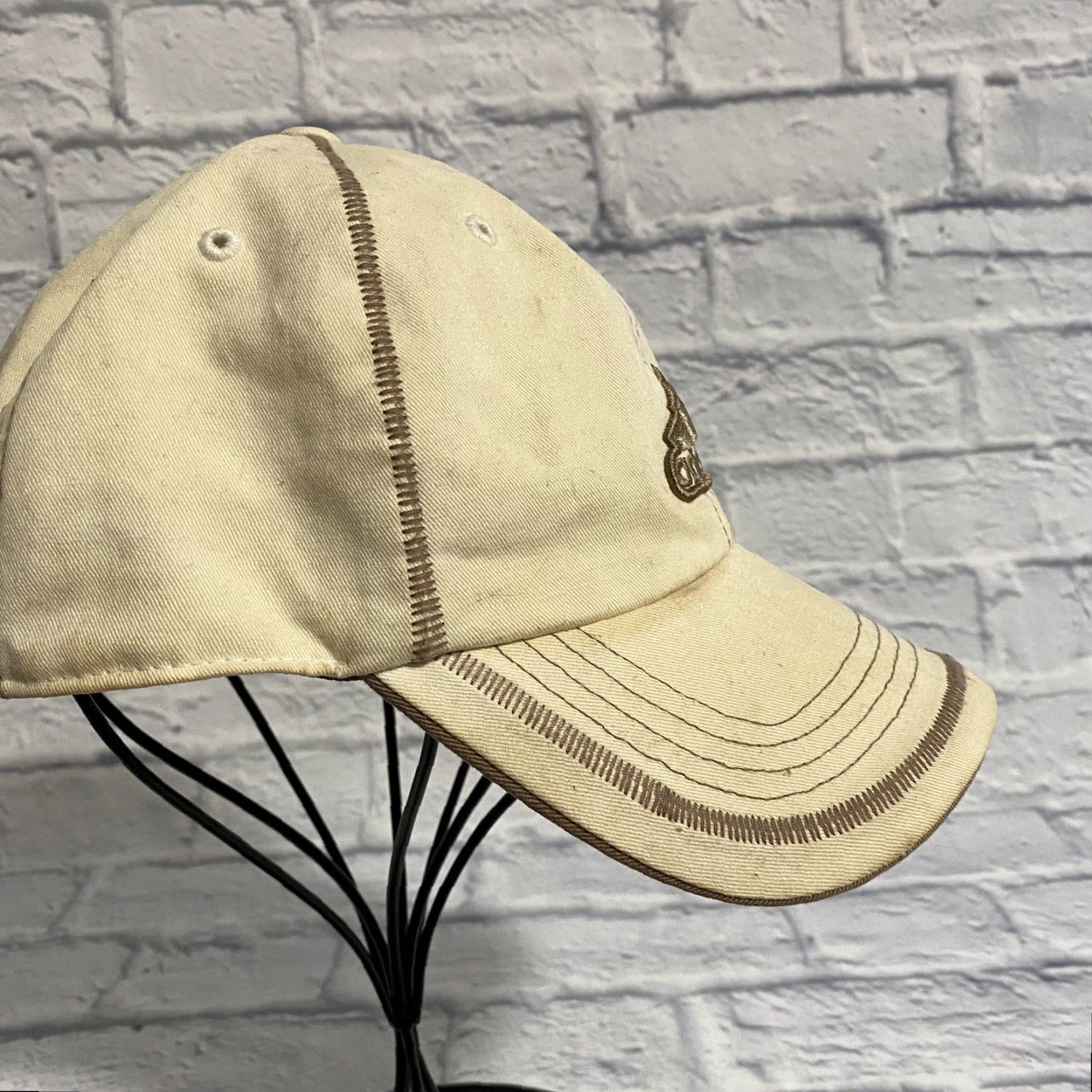 Adidas adidas Hat Womens Baseball Cap Climalite Logo Adjustable Beige Tan Cap Size ONE SIZE - 3 Thumbnail