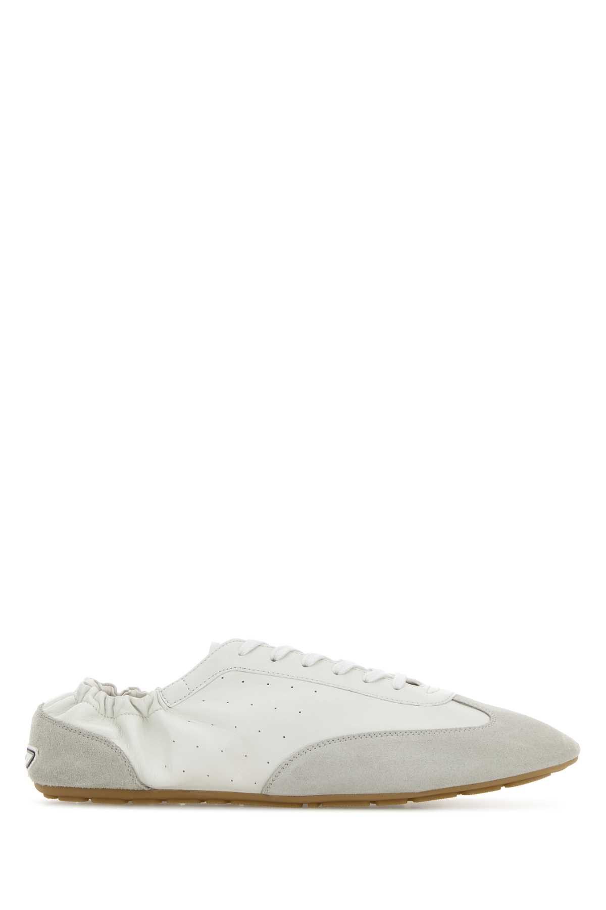 Saint Laurent Paris White Leather Lewis Sneakers Size US 8.5 / EU 41-42 - 1 Thumbnail