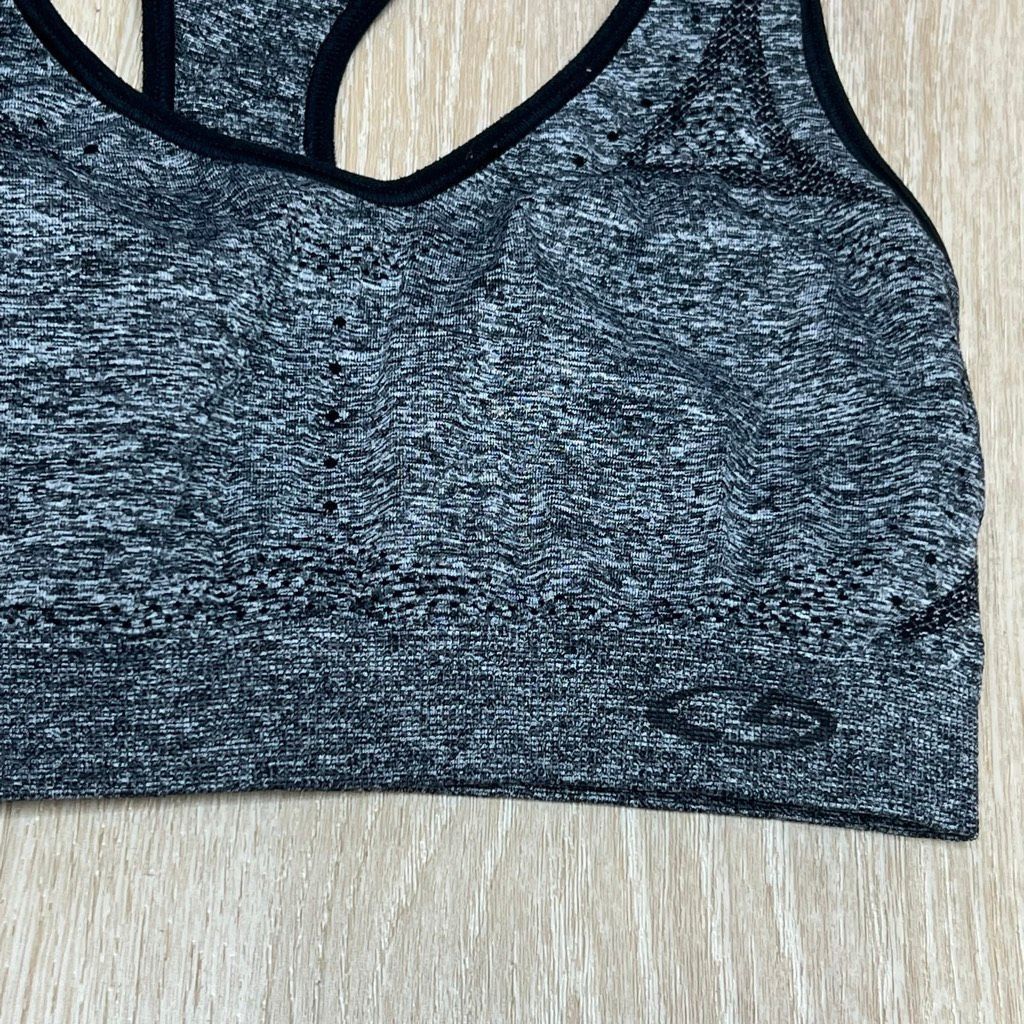 Champion Champion, Sports Bra Heather Gray Racerback Black Trim Athle Size S / US 4 / IT 40 - 3 Thumbnail