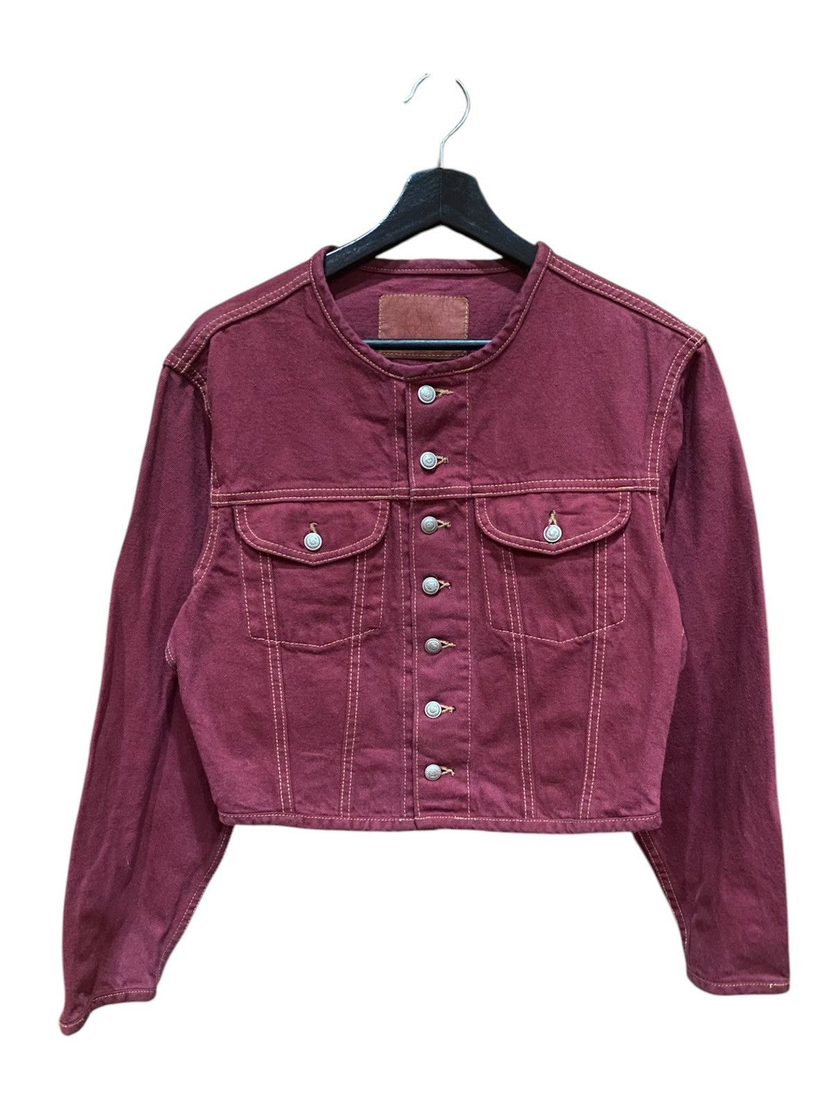 Camel × Vintage VINTAGE 80S CAMEL ROAD CROP DENIM JACKET Size M / US 6-8 / IT 42-44 - 1 Thumbnail