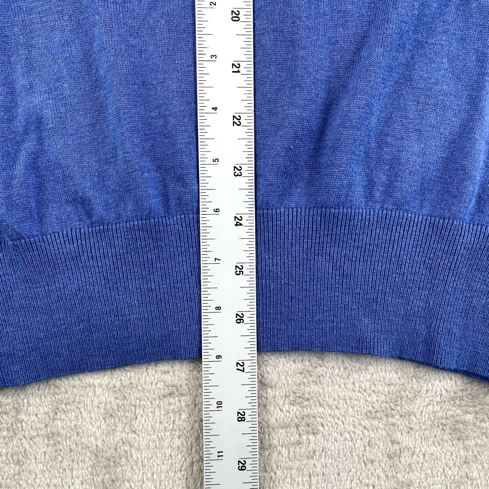 Neiman Marcus VINTAGE Neiman Marcus Cashmere-Silk Mock Neck Sweater Men XL Blue Designer NWOT Size US XL / EU 56 / 4 - 6 Thumbnail