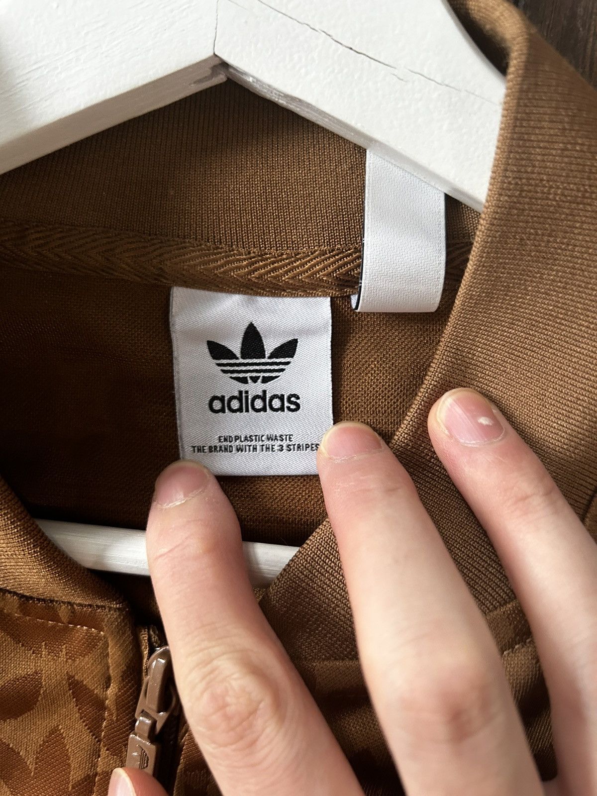 Adidas × Vintage Adidas top track brown Size US XL / EU 56 / 4 - 2 Thumbnail