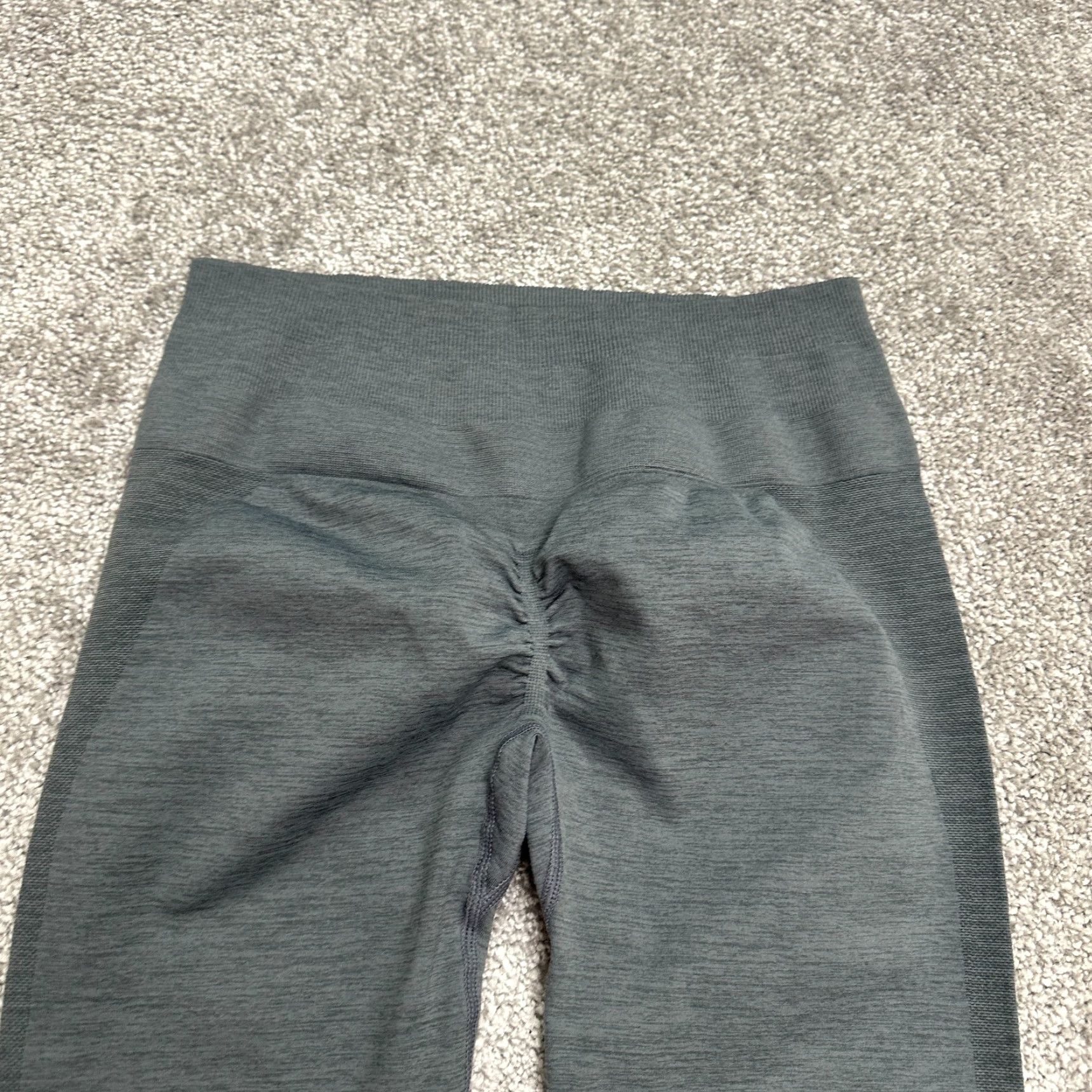 Vintage Unbranded Compression Leggings Women Medium Gray Mid Rise Active Gym Yoga 27 in Inseam Athletic Slim Legging Womens Gray 90s? Size 32" / US 10 / IT 46 - 3 Thumbnail
