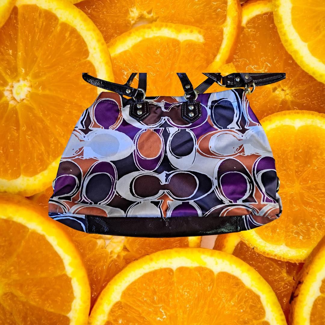 Coach Coach Ashley Sateen F1257-F20113 Colorful Shoulder Bag Size ONE SIZE - 3 Thumbnail