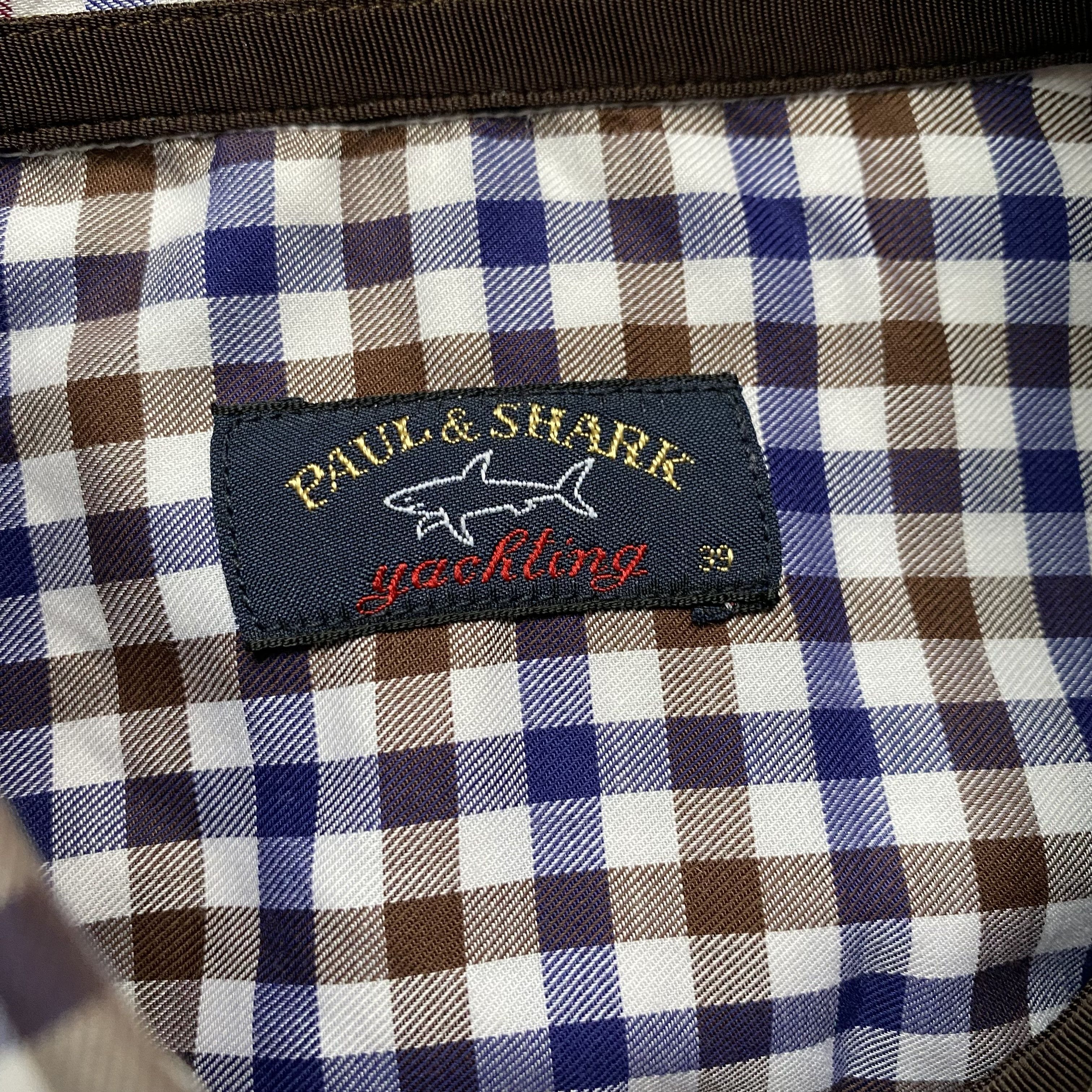 Paul & Shark 🛥️ Paul & Shark Yachting shirt checkered plaid small logo Size US M / EU 48-50 / 2 - 7 Thumbnail