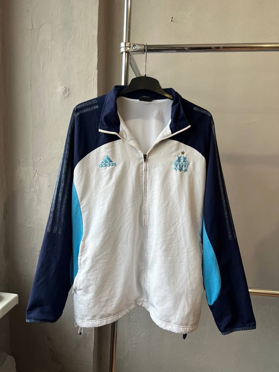 Adidas 2002/03 OLYMPIQUE MARSEILLE TRAINING SOCCER TRACK JACKET XL Size US XL / EU 56 / 4 - 2 Thumbnail