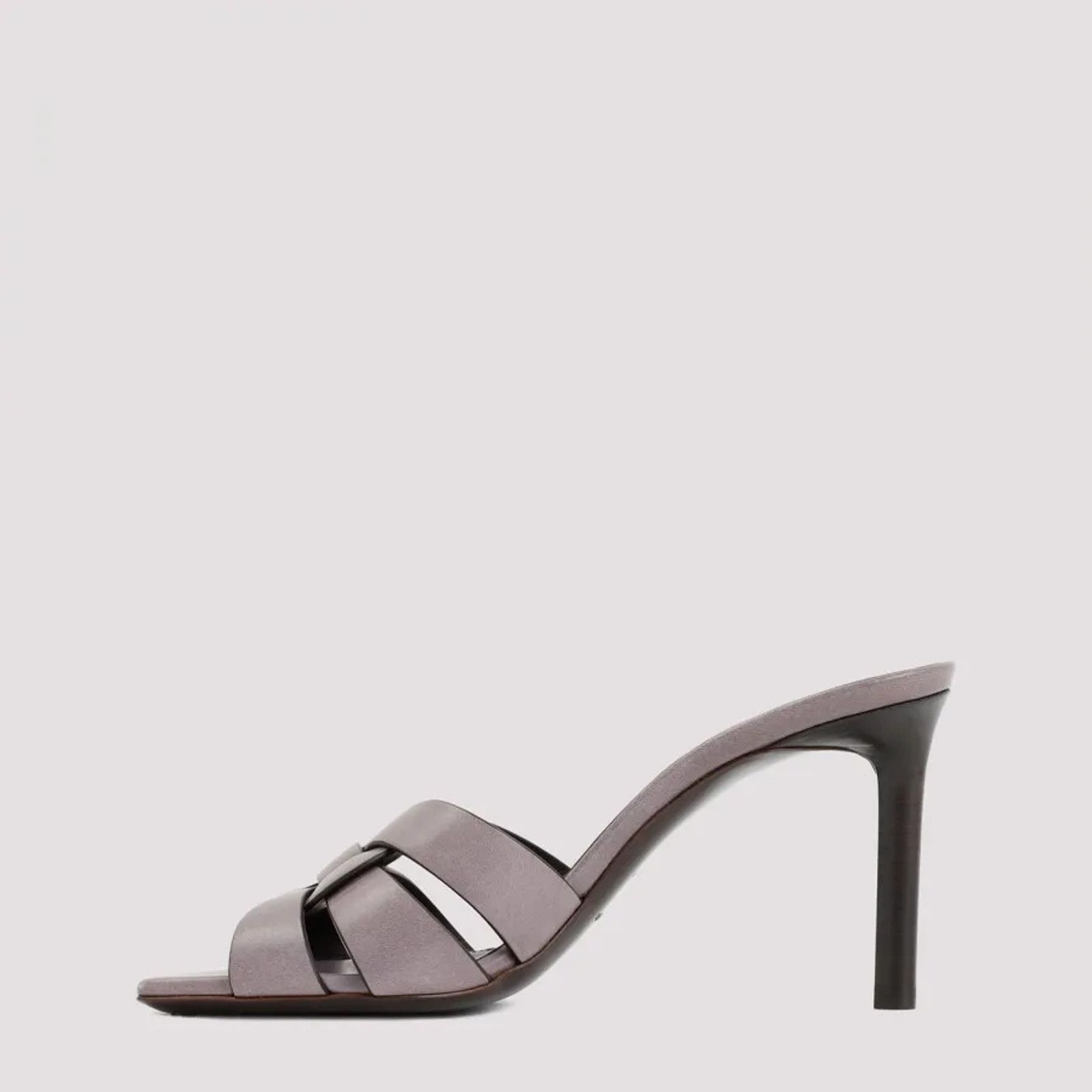 Yves Saint Laurent Saint Laurent Tribute 85 Mule Sandal Iris Purple Leather Size US 10 / IT 40 - 14 Thumbnail