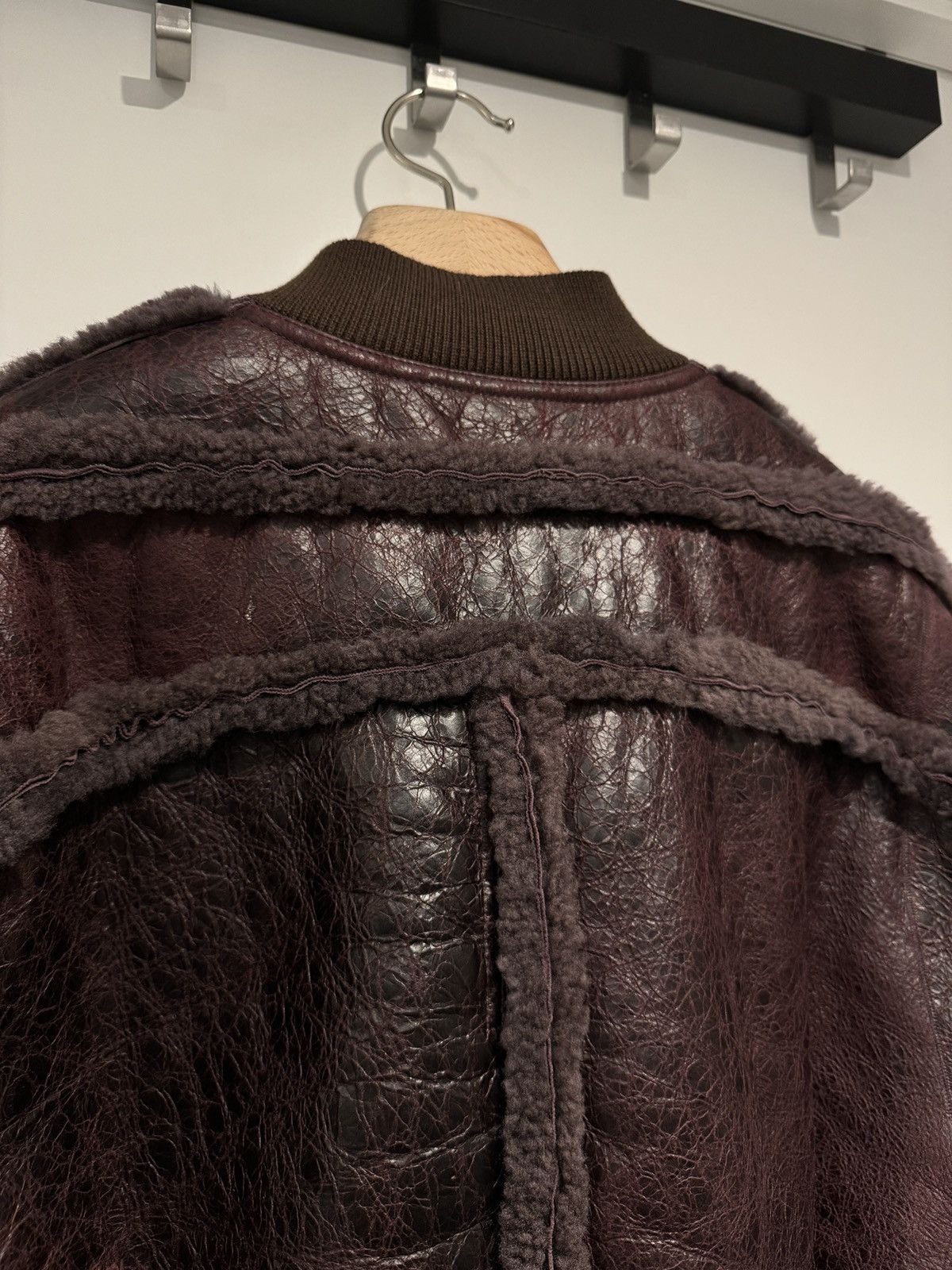 Rick Owens RICK OWENS SHEARLING GIRDERED BOMBER 48 Size US M / EU 48-50 / 2 - 4 Thumbnail