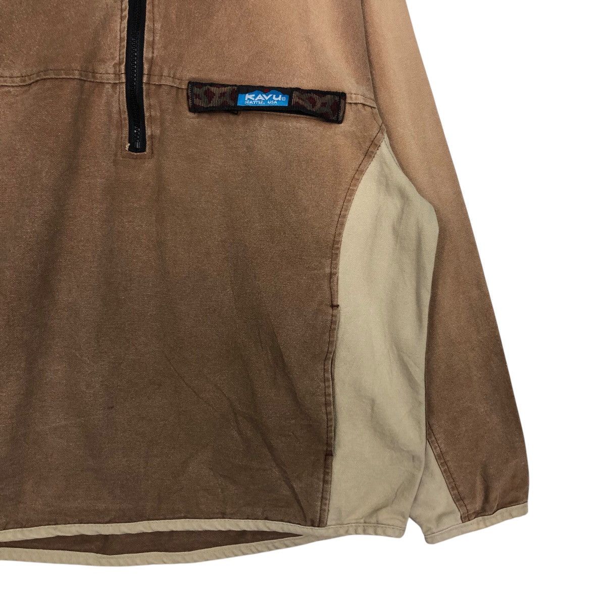 Japanese Brand 📌Vintage Half Zipper Jacket Kavu Duck Canvas Detroit Size US M / EU 48-50 / 2 - 6 Thumbnail