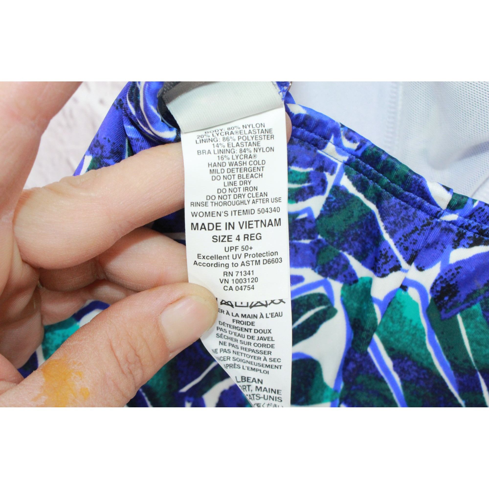L.L. Bean LL Bean Women's Mix and Match Swimwear Squareneck Tankini Size S / US 4 / IT 40 - 8 Thumbnail