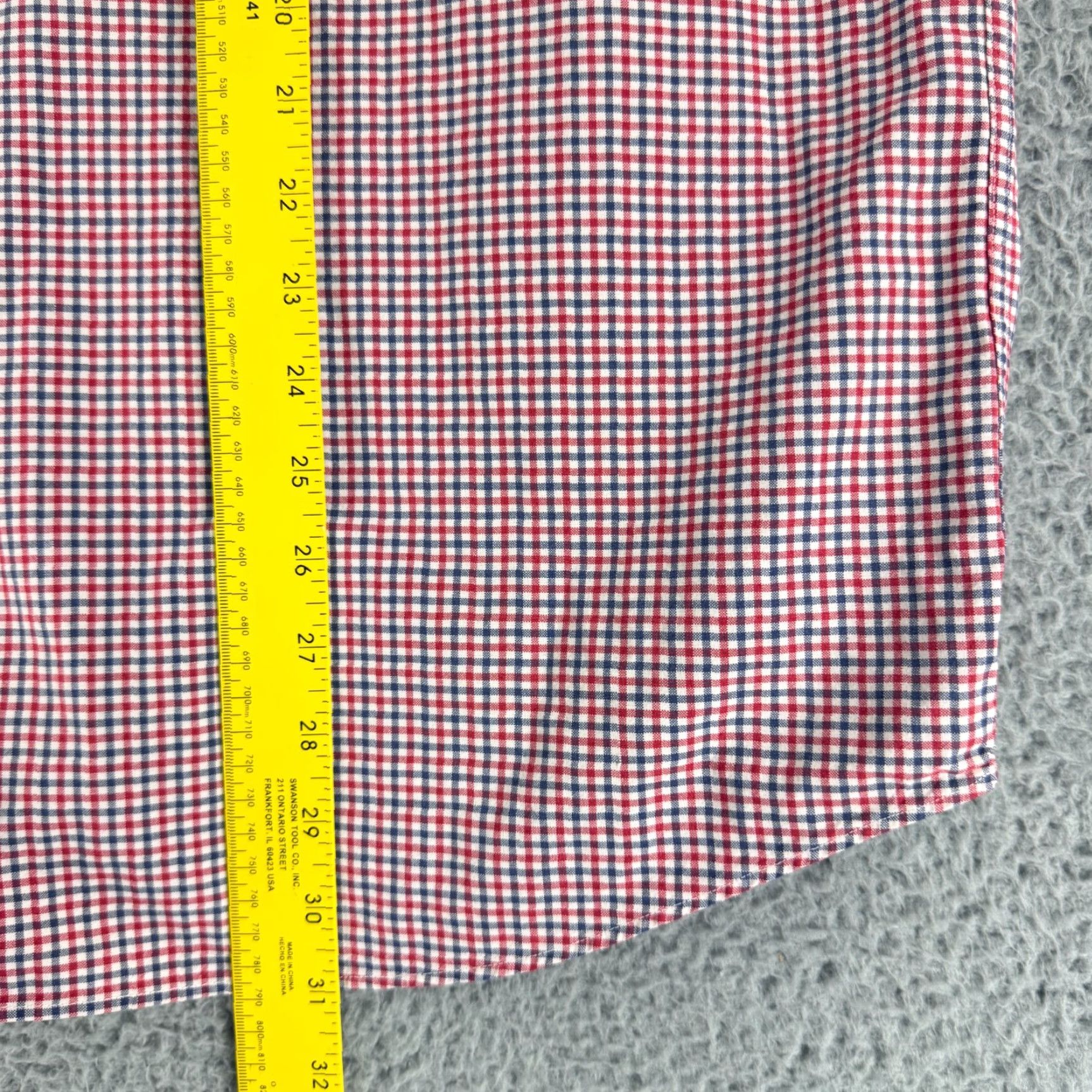 Abercrombie & Fitch Abercrombie & Fitch Button-Up Shirt Mens Large Red Check Print Long Sleeve VTG Size US L / EU 52-54 / 3 - 6 Thumbnail