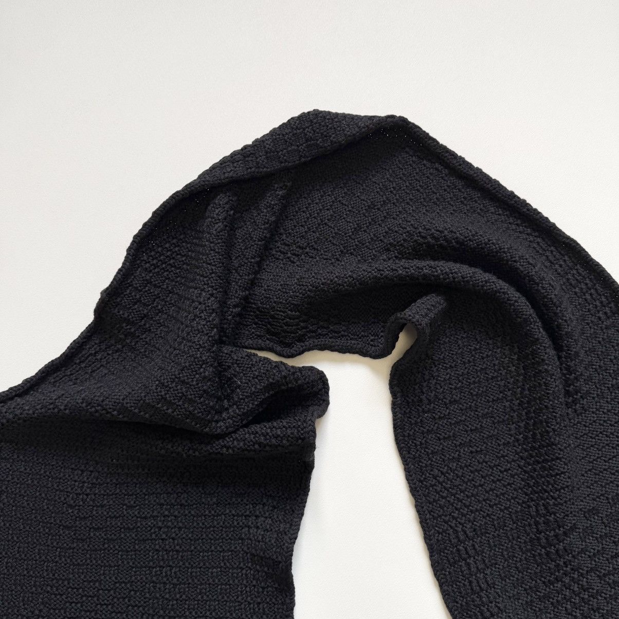 Maison Margiela Late 2000s Textured Checkerboard Wool Scarf Size ONE SIZE - 8 Thumbnail