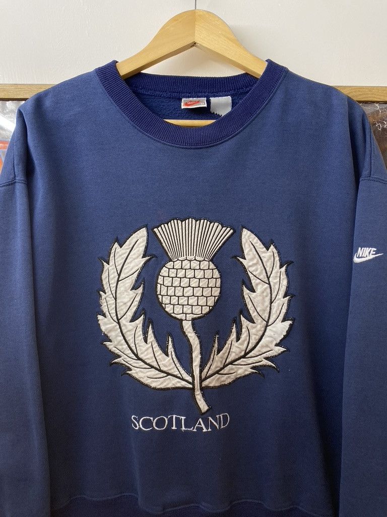 Nike 90s Vintage Nike Scotland Thistle Patch Sweatshirt Size US S / EU 44-46 / 1 - 6 Thumbnail
