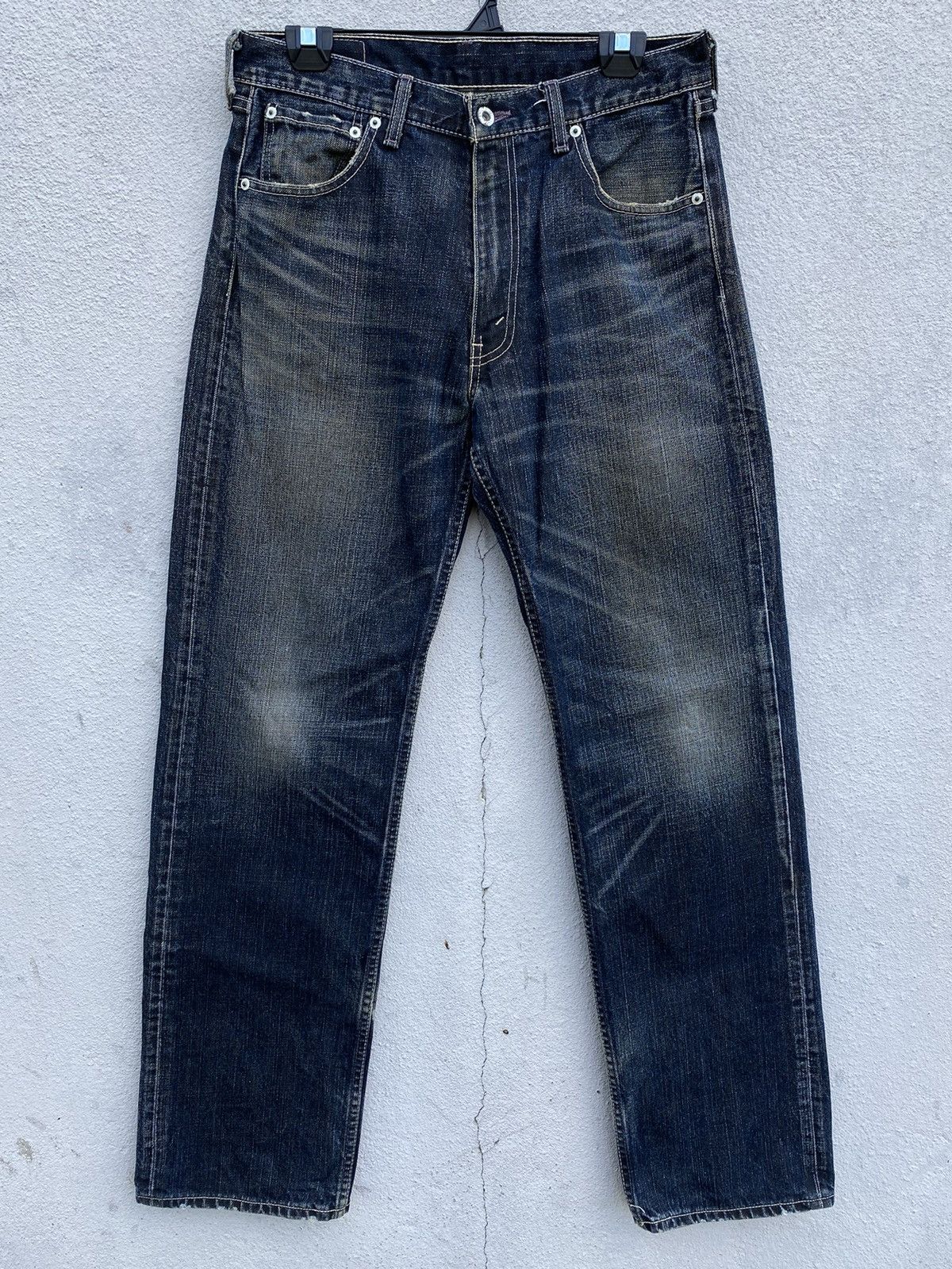 Levi's × Levi's Vintage Clothing Baggy Jeans Levis 503 Distressed Black Silver Oil/Wax Size US 31 - 5 Thumbnail