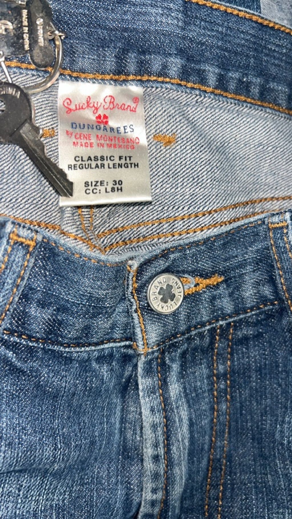 Lucky Brand Men's Lucky Brand Blue Straight Jeans Waist 30 Size US 30 / EU 46 - 6 Thumbnail