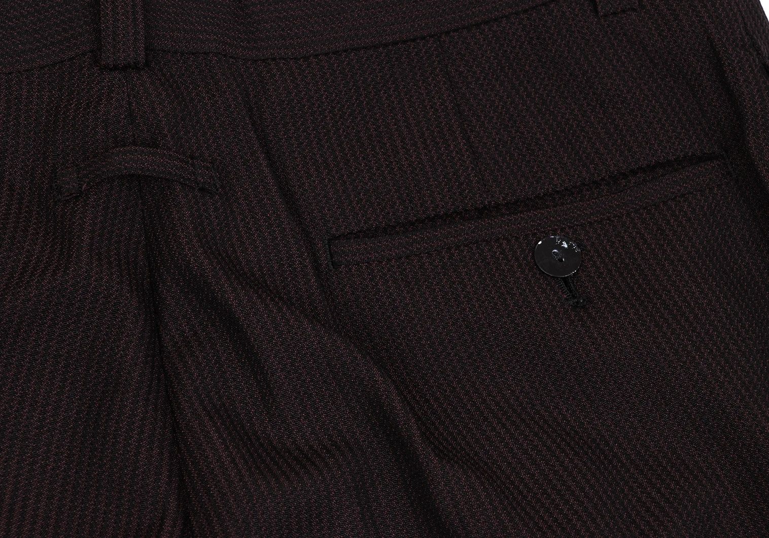 Jean Paul Gaultier Wool Zigzag Stripe Pants in Bordeaux Size 50 Size US 34 / EU 50 - 11 Thumbnail
