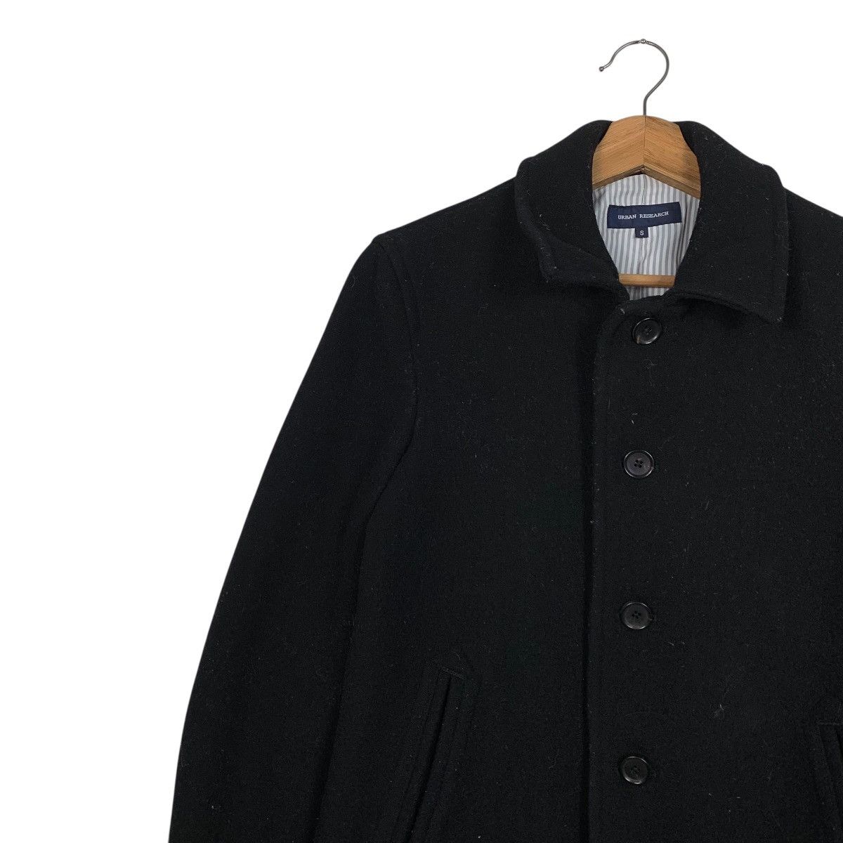 URBAN RESEARCH DOORS Urban Research Wool Black Jacket Size US S / EU 44-46 / 1 - 6 Thumbnail