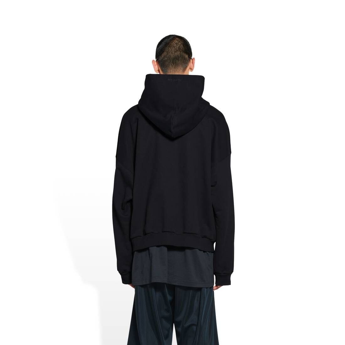 Balenciaga o1mt1gz0125 Hoodie Medium Fit in Black Size US L / EU 52-54 / 3 - 4 Thumbnail