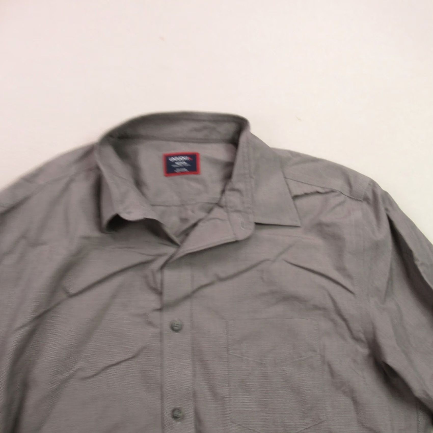 UNTUCKit UNTUCKit Shirt Mens Long Sleeve Button Front Casual Slim Gray/Gray Slim Fit Shirt Womens? Size US L / EU 52-54 / 3 - 2 Thumbnail