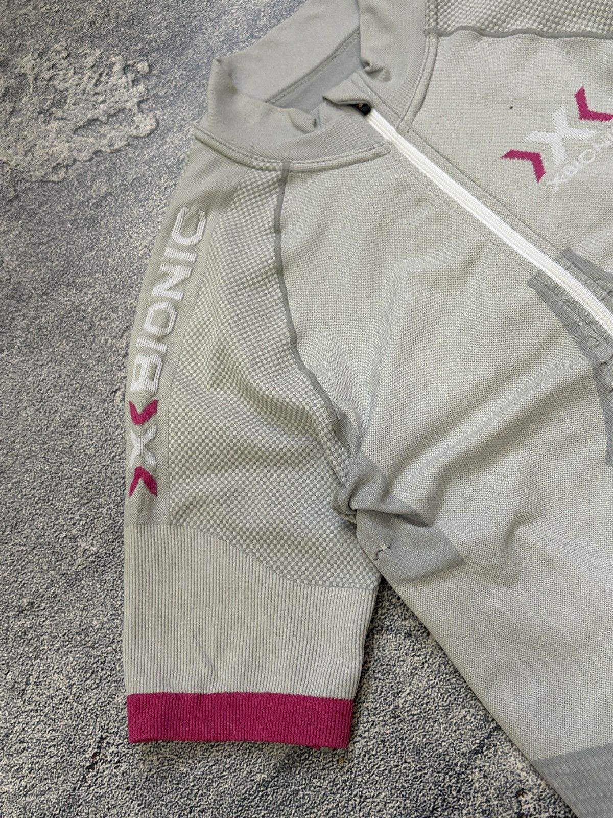 Vintage X-Bionic Lady Bike Race Short Sleeve Jersey Gray/Pink Size M Size M / US 6-8 / IT 42-44 - 13 Thumbnail