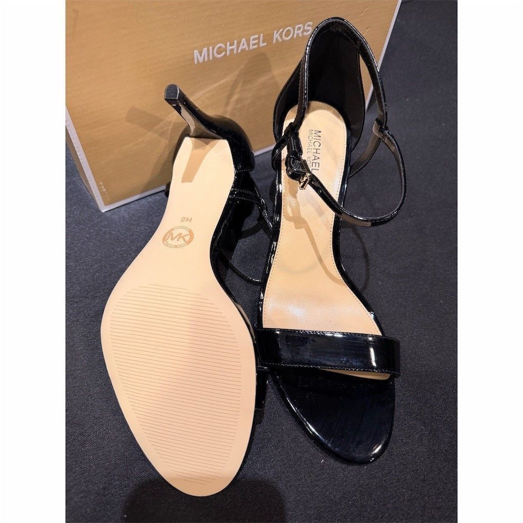 Michael Kors Michael Kors Simone Mid Sandal 9M Black Ankle Strap Heel Size US 9 / IT 39 - 5 Thumbnail