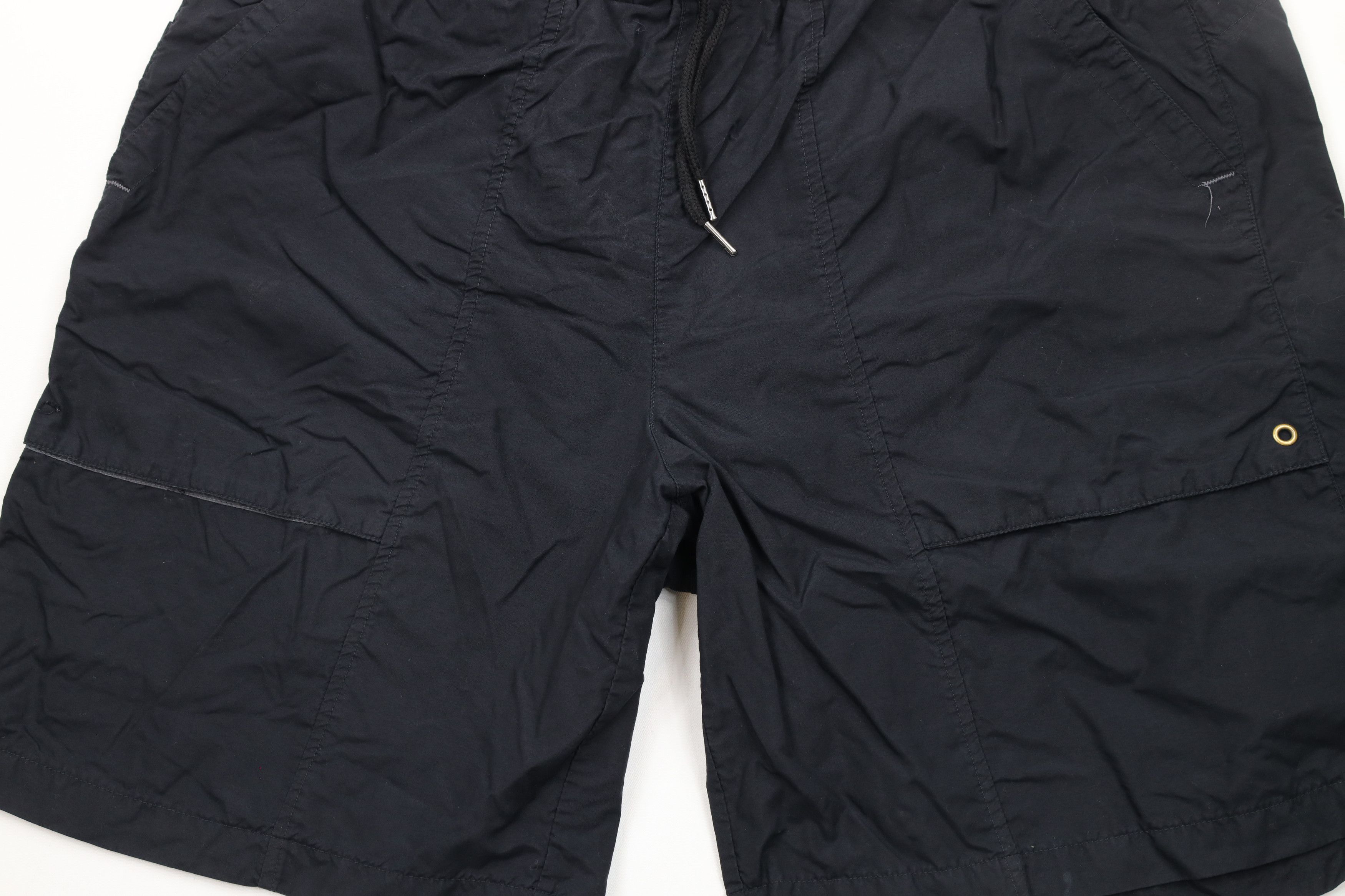 Nike × Vintage Vintage 90s Nike Scott Mini Swoosh Lined Cargo Shorts Black Size US 36 / EU 52 - 3 Thumbnail