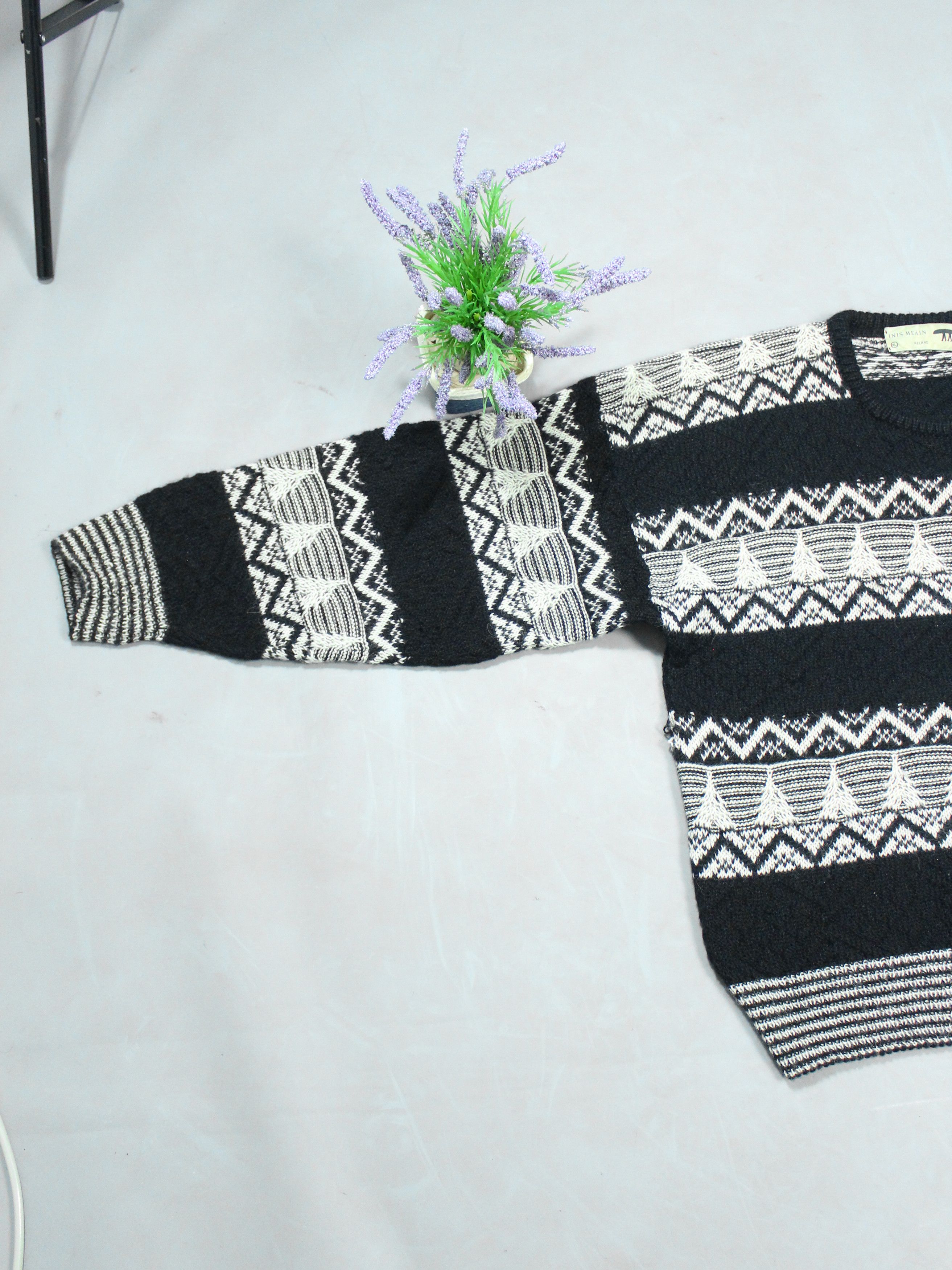 Inis Meain INIS MEAIN ALPACA WOOL KNIT SWEATER Size US L / EU 52-54 / 3 - 7 Thumbnail