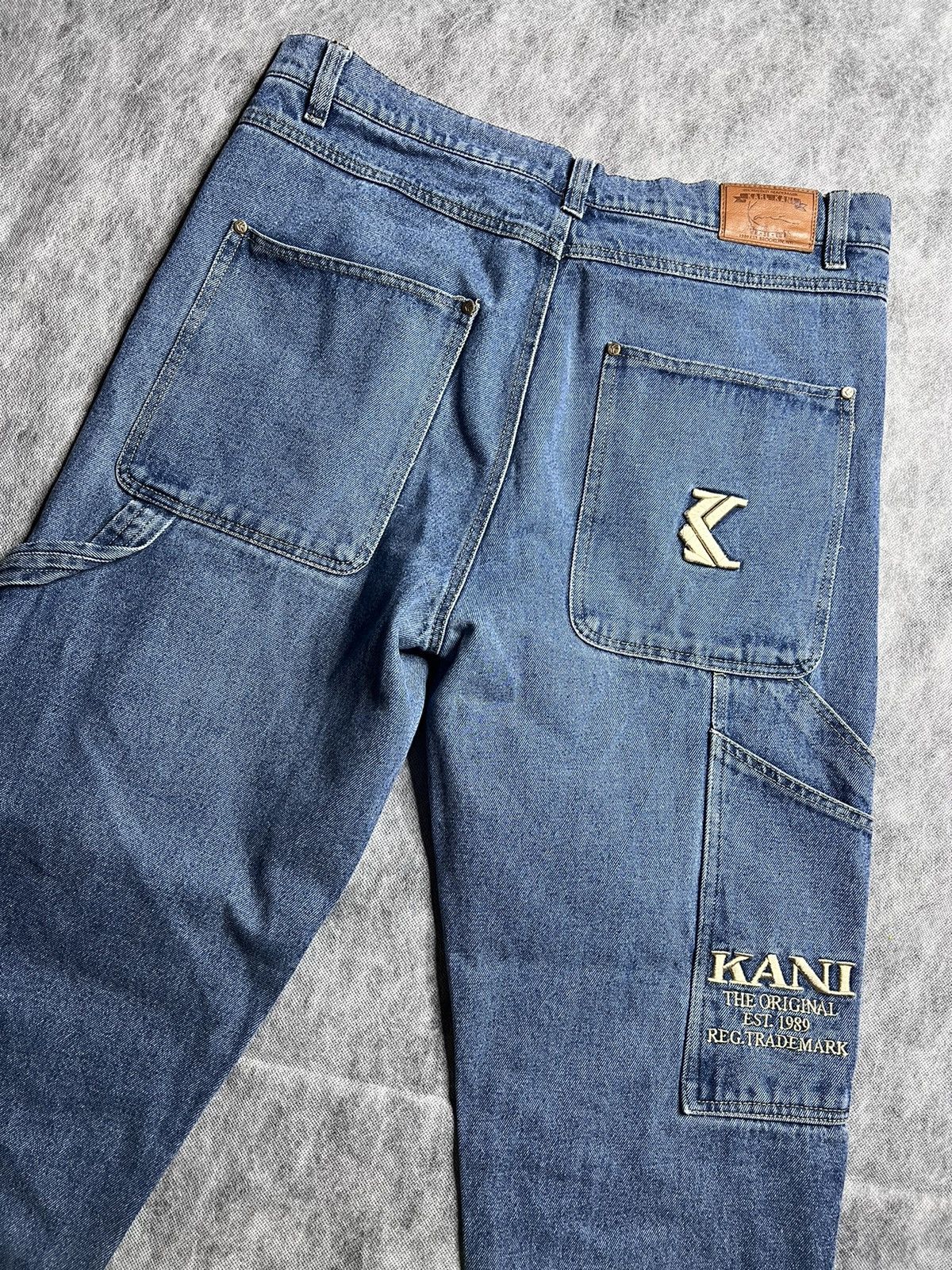 Karl Kani Karl Kani Jeans Dark Wash Denim Cargo Pants Size US 36 / EU 52 - 6 Thumbnail