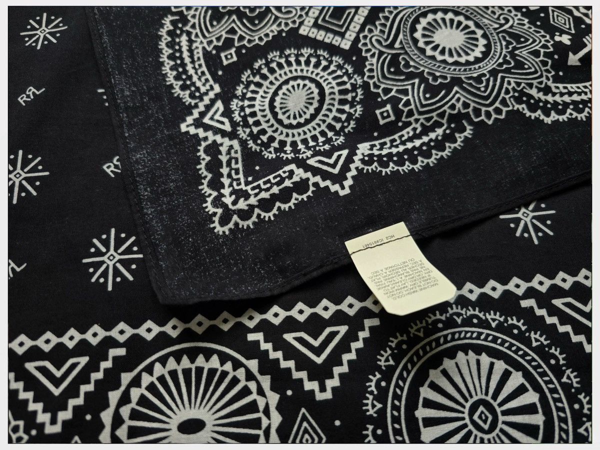 RRL Ralph Lauren RRL Bandana COTTON Scarf handkerchief Size ONE SIZE - 9 Thumbnail