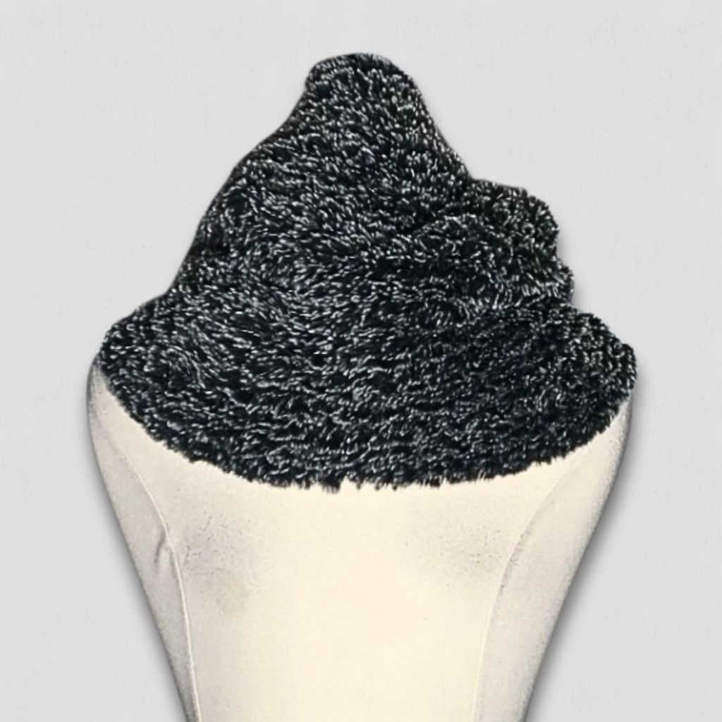 Vintage Infinity Scarf Plush Faux Fur Thick IlSuper Soft Gray sz OS Size ONE SIZE - 2 Thumbnail