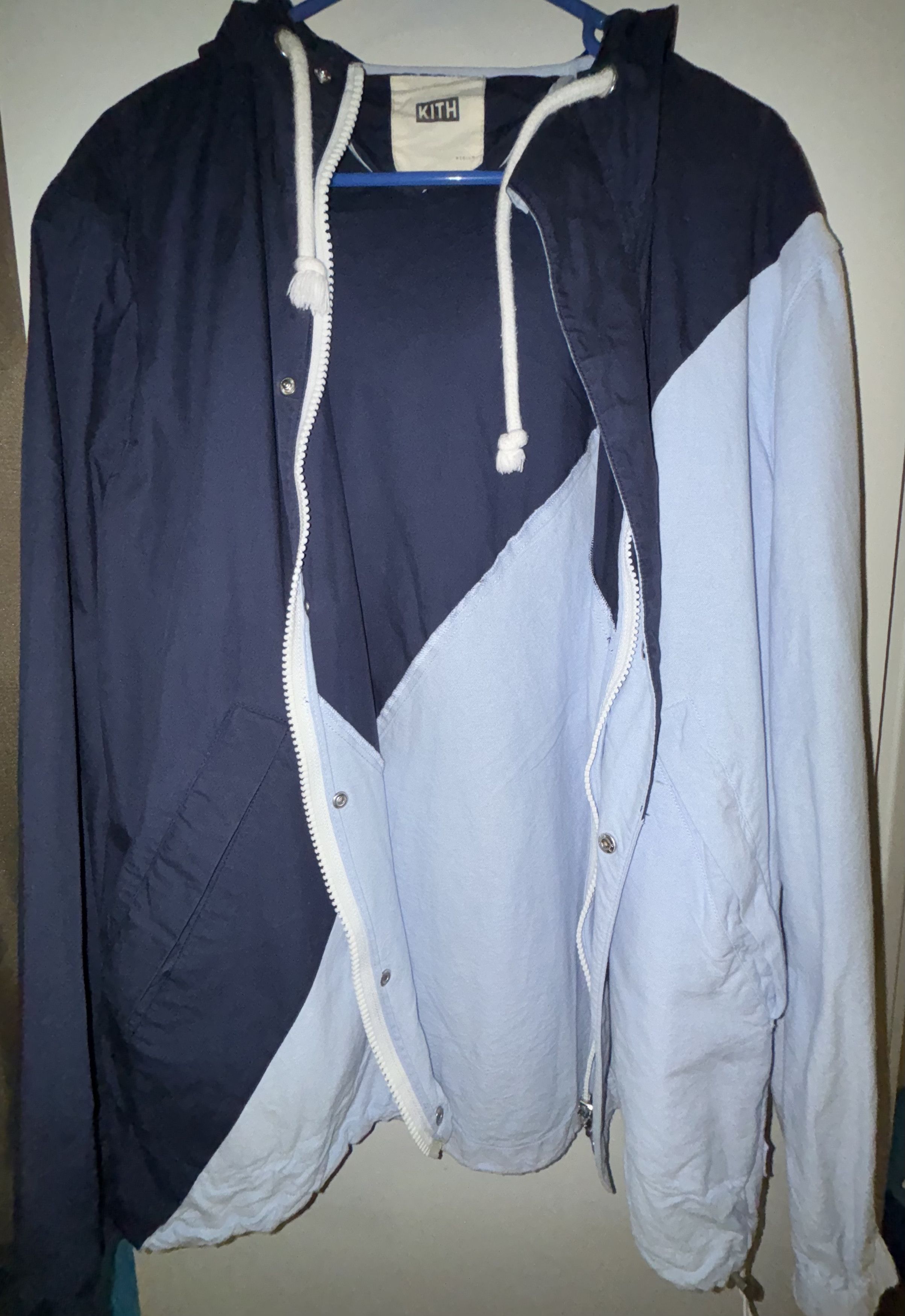 Kith Kith Nassau Sailing Jacket – Navy/Light Grey Size US M / EU 48-50 / 2 - 1 Thumbnail