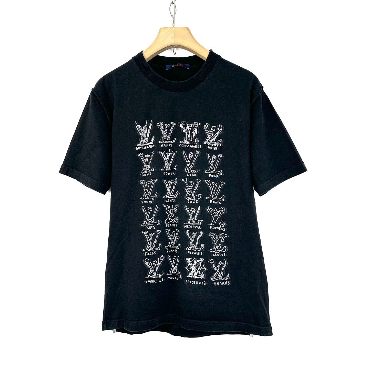 Louis Vuitton Louis Vuitton Black Logo Print T-Shirt Size US XL / EU 56 / 4 - 1 Thumbnail