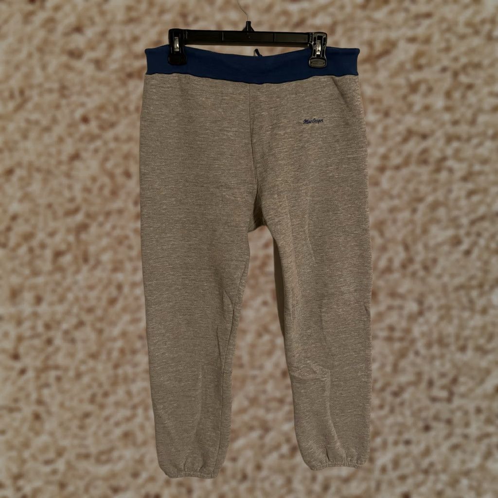 McGregor VINTAGE MacGregor Gray Blue Athletic Sweatpants Joggers - Men's M Pants Regular Drawstring USA 90s Activewear Size US 31 - 1 Thumbnail