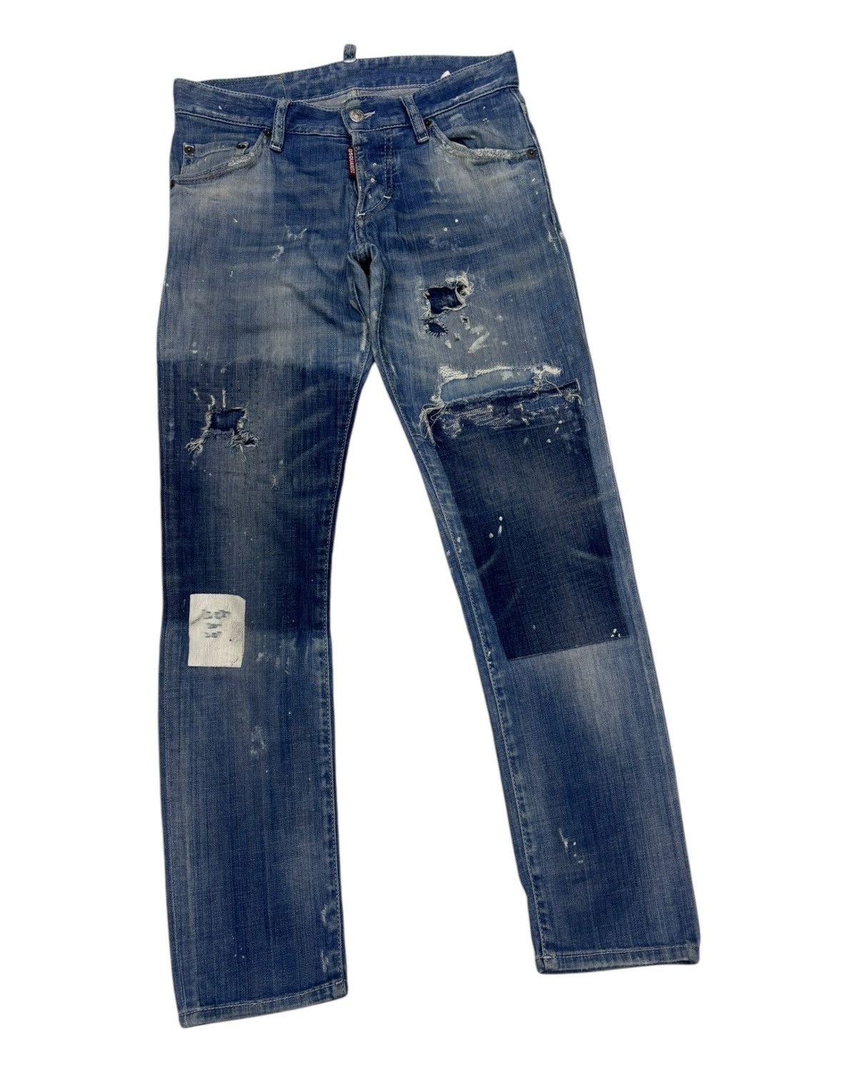 Dsquared2 Dsquared2 Patchwork Boro Distressed Denim Jeans Size 30" / US 8 / IT 44 - 5 Thumbnail