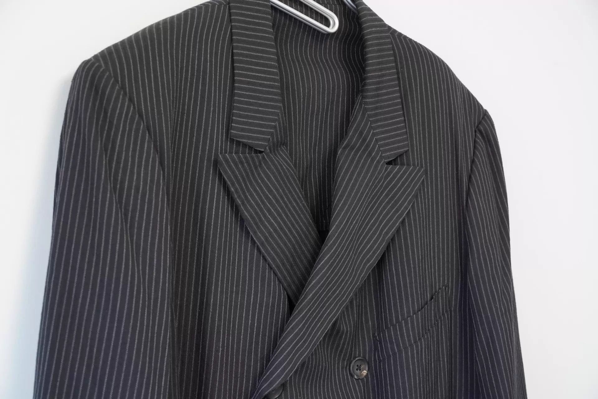 Yohji Yamamoto Yohji Yamamoto 96SS Subtle Embroidery Double-Breasted Jacket Size US M / EU 48-50 / 2 - 3 Thumbnail