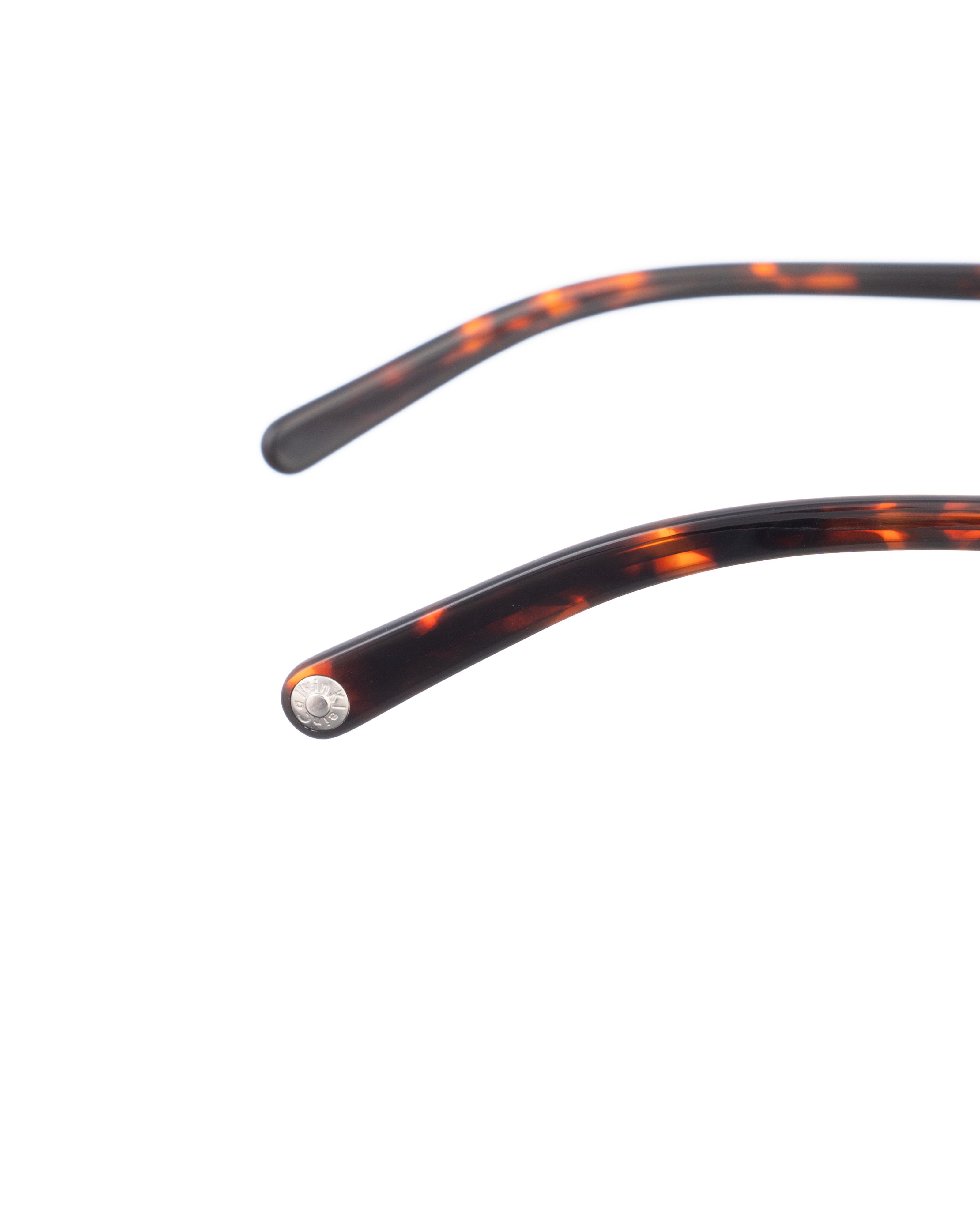 Calvin Klein Calvin Klein 00s Brown Havana Metallic Glasses Size ONE SIZE - 3 Thumbnail