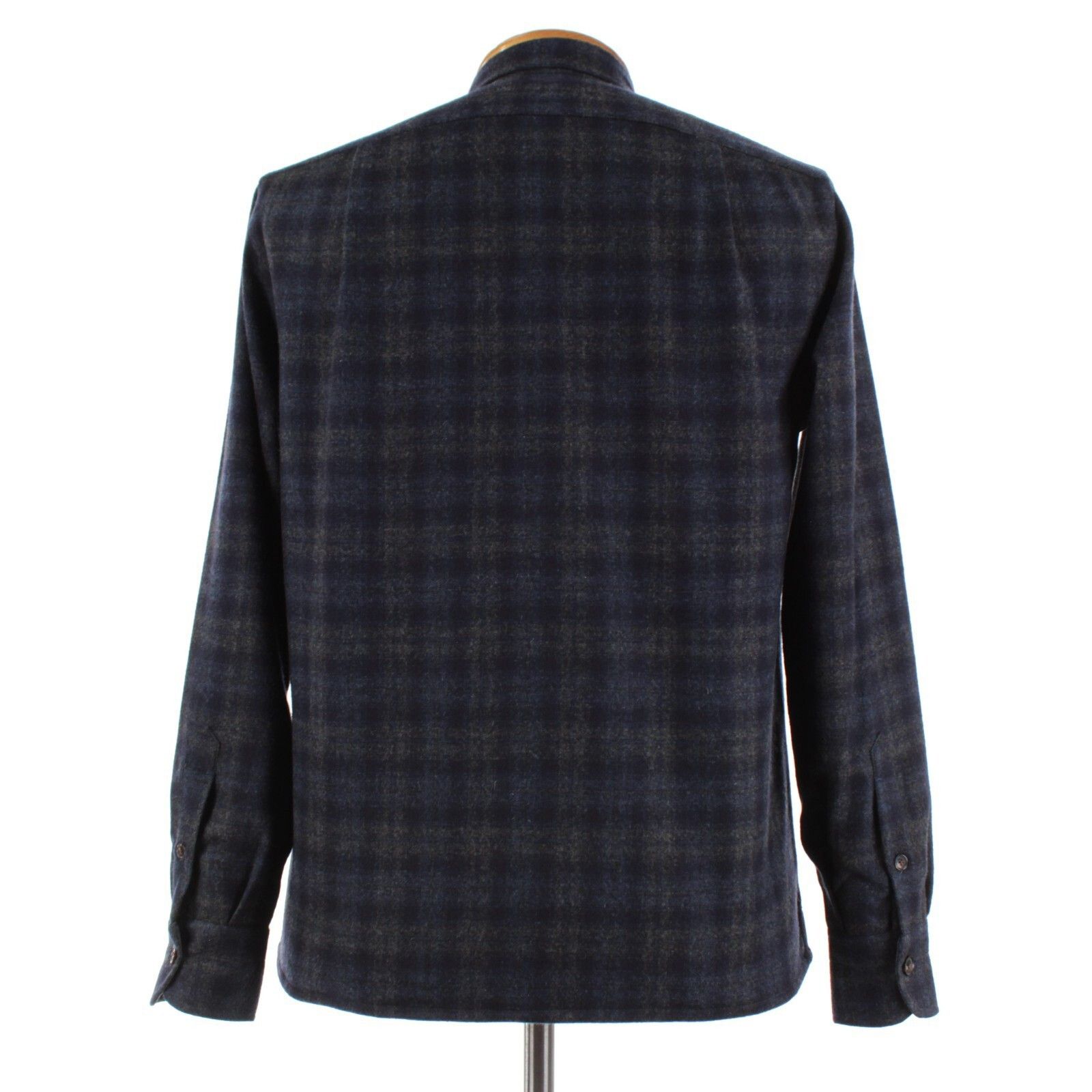 Luciano Barbera Luciano Barbera Overshirt Size S US In Blue Wool Blend Size US S / EU 44-46 / 1 - 5 Thumbnail