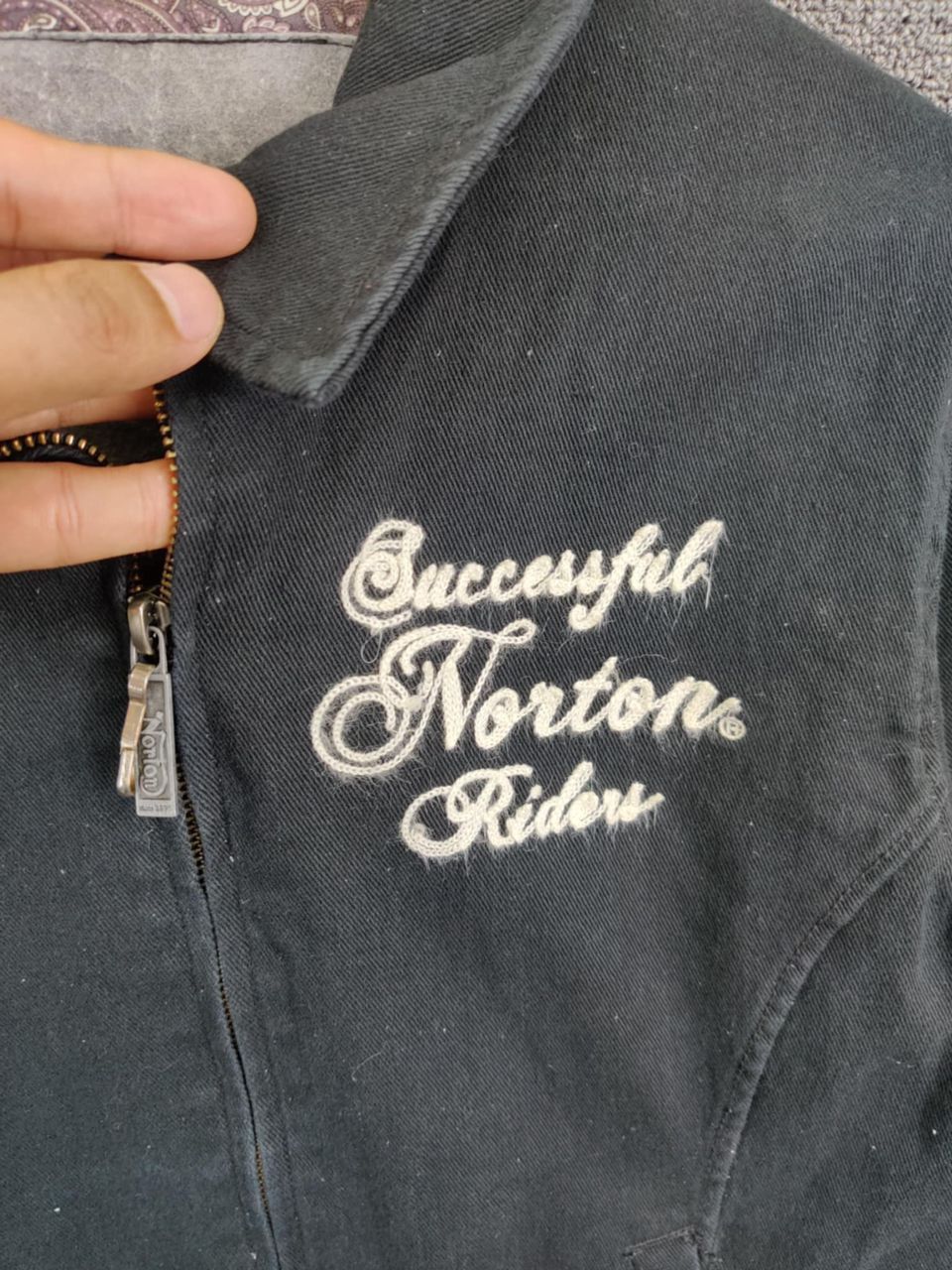Norton Vintage 90s Norton Embroidery Zipper Jacket Size US M / EU 48-50 / 2 - 4 Thumbnail