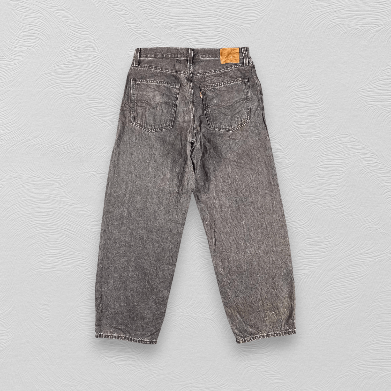 Levi's Vintage Y2K Levis Jeans Faded Black Wide Legs Denim KJ3388 Size US 29 - 2 Thumbnail
