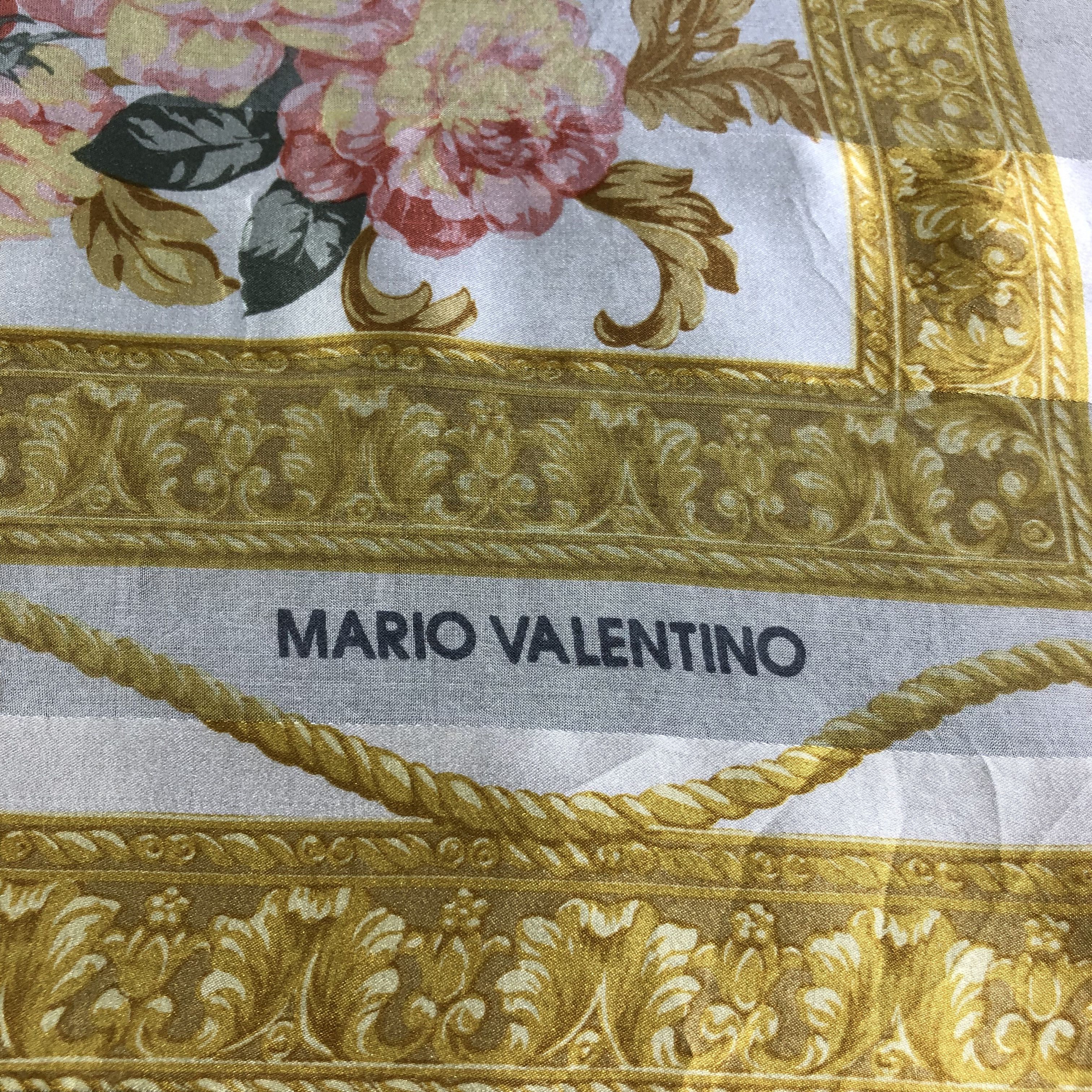 Mario Valentino Mario Valentino Luxury Silk Scarf M748 Size ONE SIZE - 3 Thumbnail