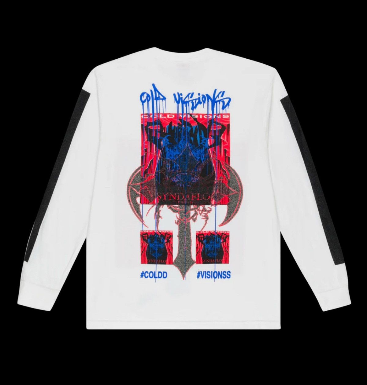 Drain Gang × Sad Boys Bladee Drain Gang Cold Visions Syndaflod Longsleeve T Shirt Size US L / EU 52-54 / 3 - 3 Thumbnail