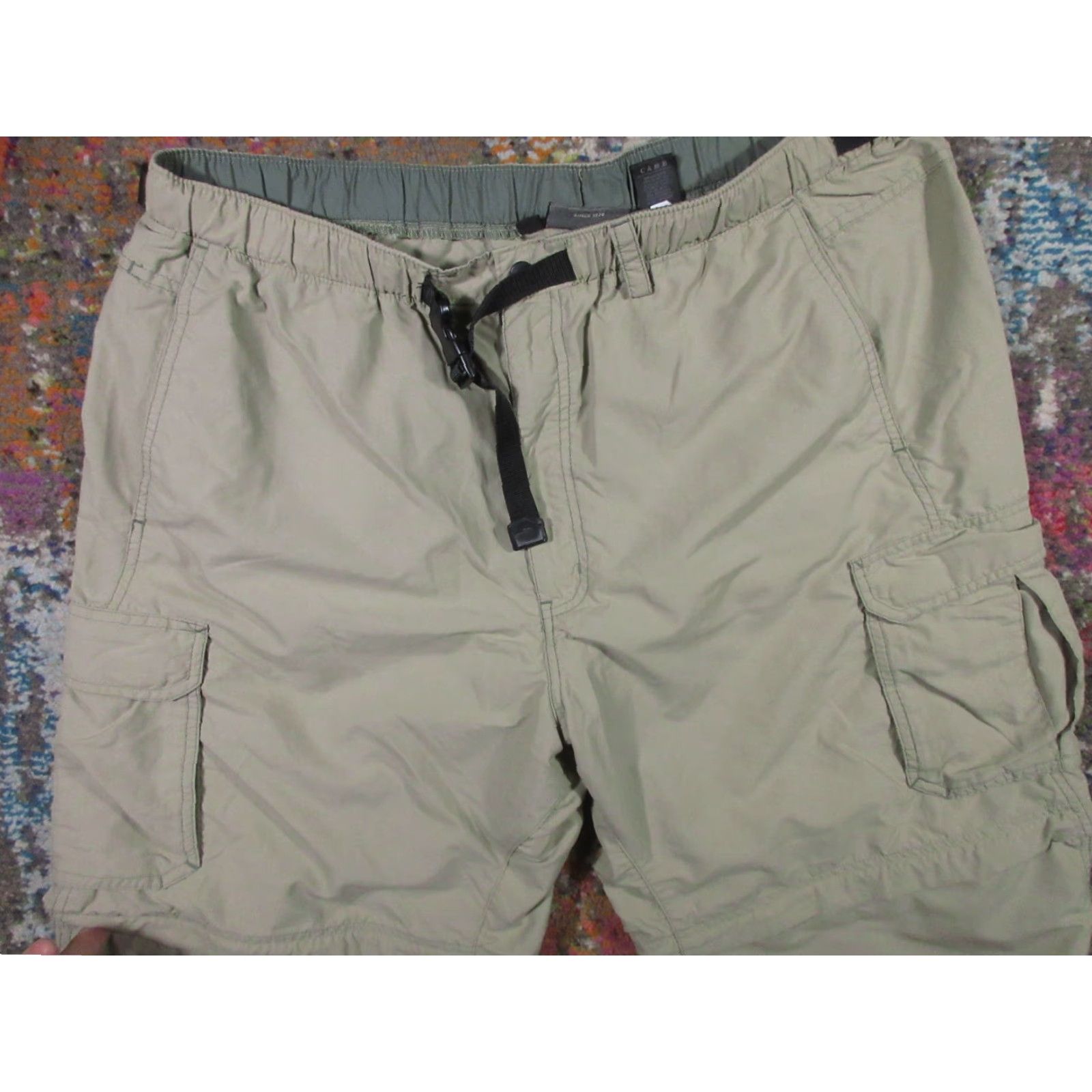 Vintage REI Pants Mens XL Beige Lightweight Nylon Cargo Convertible 32 Inseam Zip Casual Travel Size US 36 / EU 52 - 5 Thumbnail