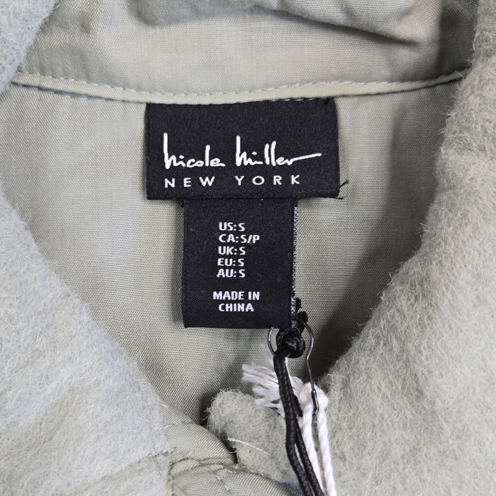 Nicole Miller Nicole Miller Sage Green Brushed Knit Shacket Size Small Size S / US 4 / IT 40 - 5 Thumbnail