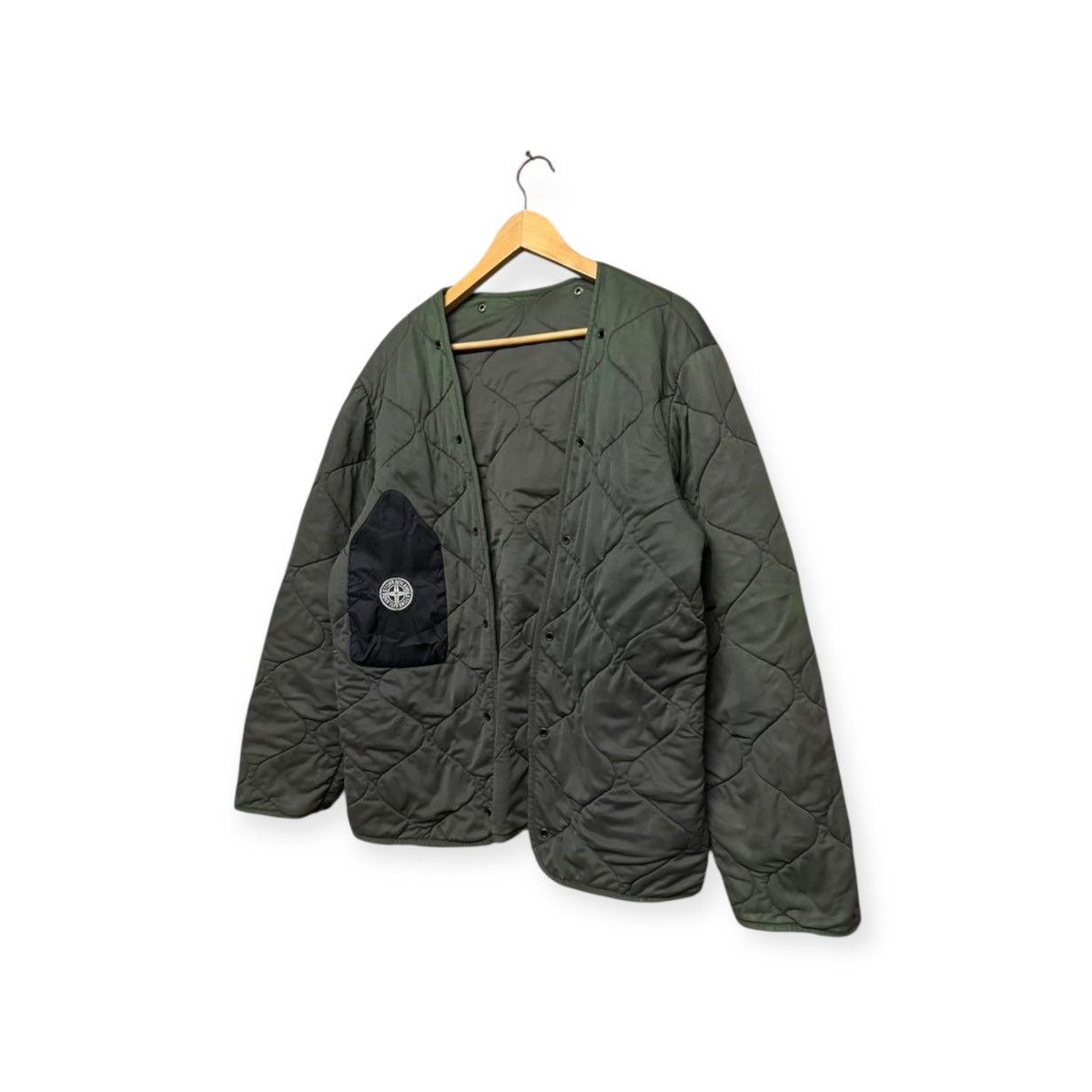Stone Island Vtg🔥A/W1997 Stone Island Raso Gommato Quilted Inner Jacket Size US M / EU 48-50 / 2 - 5 Thumbnail