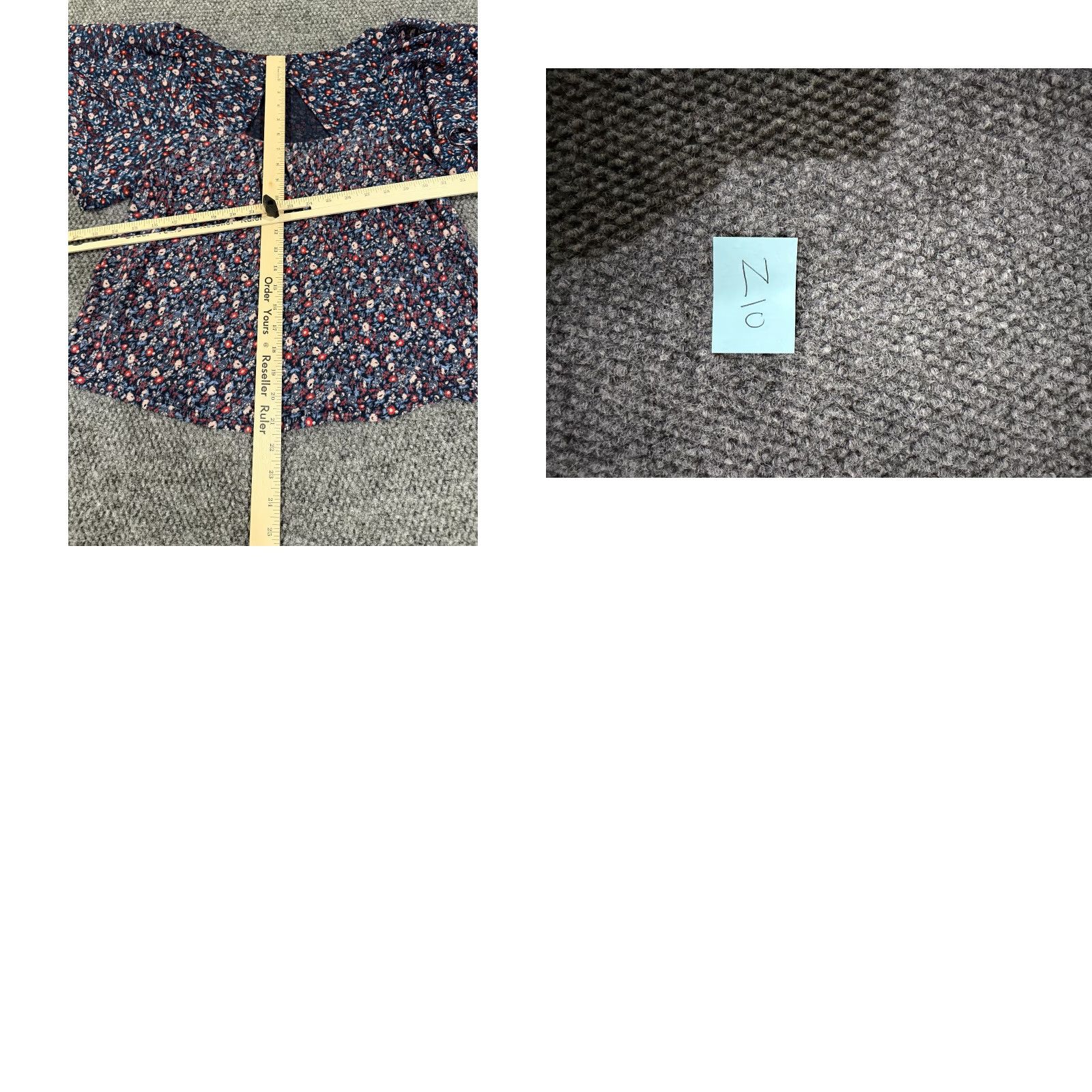 Lucky Brand Lucky Brand Blouse Womens S Blue Floral Short Sleeve Lightweight Casual Cotton Modal Rayon Crew Neck Pullover Regular Stretch Size S / US 4 / IT 40 - 8 Thumbnail